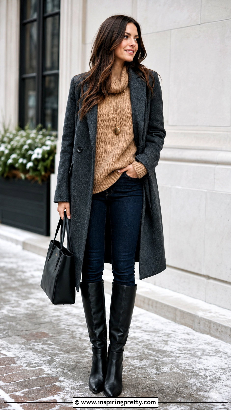 Skinny Jeans And Oversized Sweater Outfit - 50 jeans and top