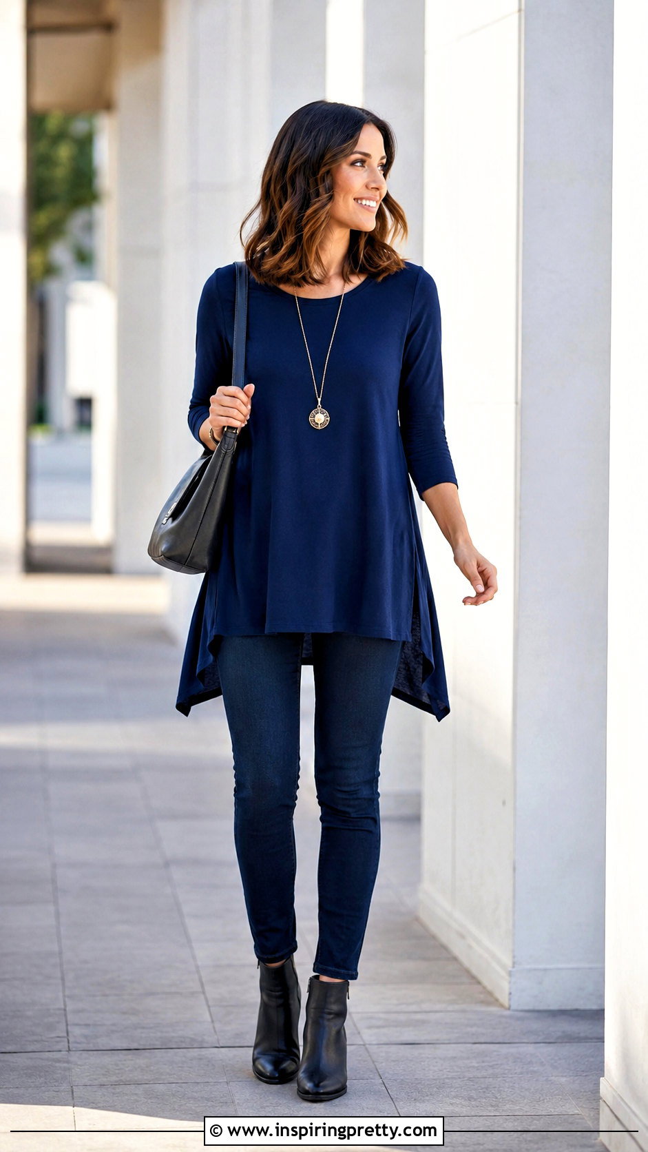 Skinny Jeans And Tunic Top Outfit - 50 Jeans And Top Outfit ideas