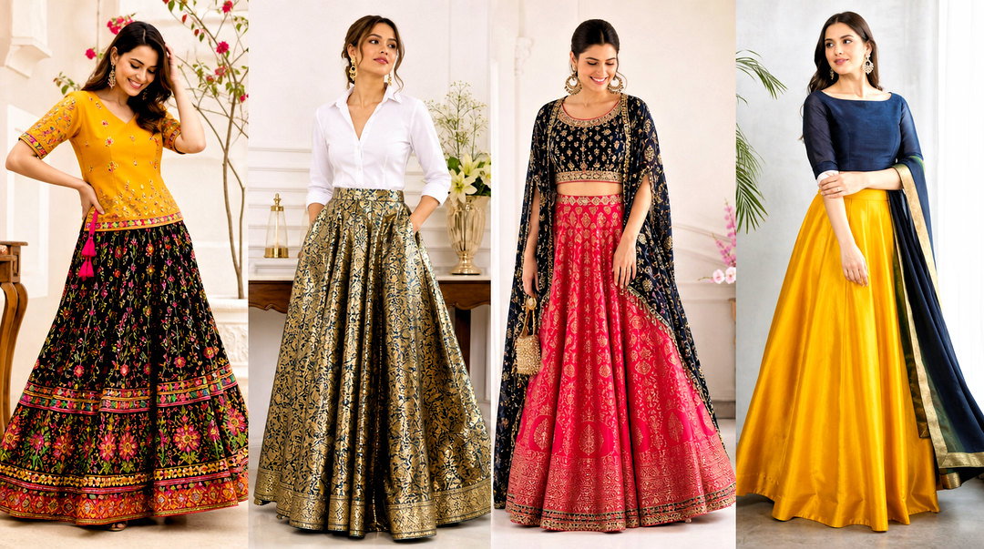 50 Skirt Top Indian Outfit Traditional Ideas for Festive Looks