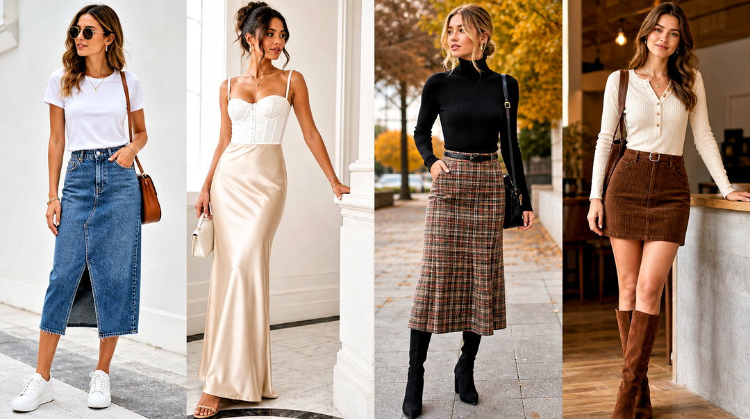 50 Skirt Top Outfit Ideas for Chic Everyday and Party Looks