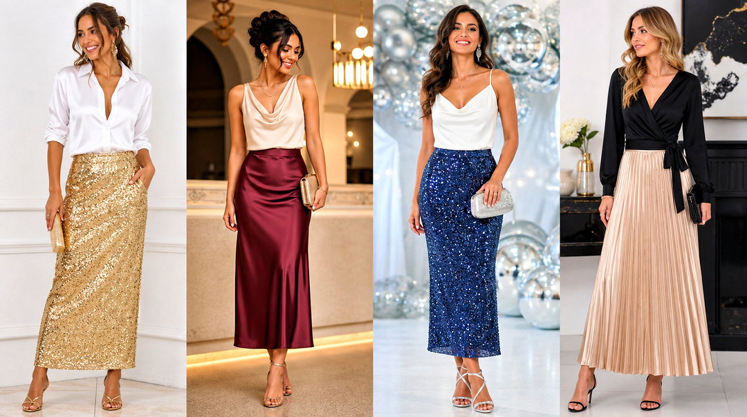 50 Skirt and Top Party Wear Outfits for Elegant Evenings