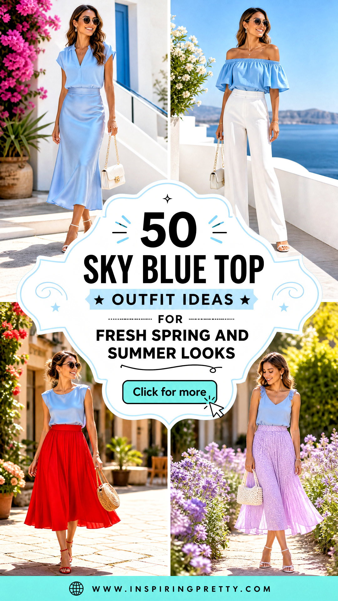 50 Sky Blue Top Outfit Ideas for Fresh Spring and Summer Looks - 50 Sky Blue Top Outfit Ideas for Fresh Spring and Summer Looks