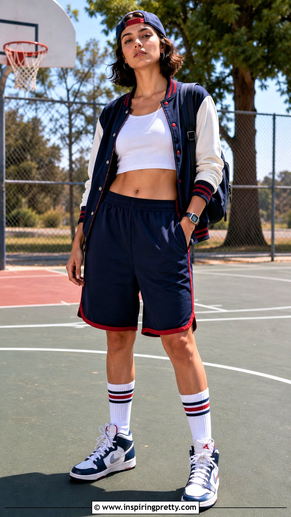 Sleepaway Camp Crop Top With Basketball Shorts - 20 Sleepaway Camp Crop Top outfit ideas