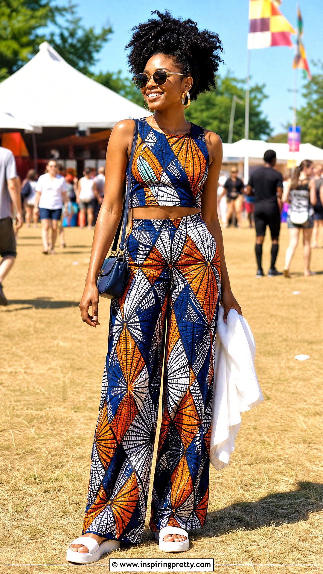 Sleeveless Ankara Palazzo Trouser And Crop Top - 50 Ankara Palazzo Trouser And Crop Top outfit ideas