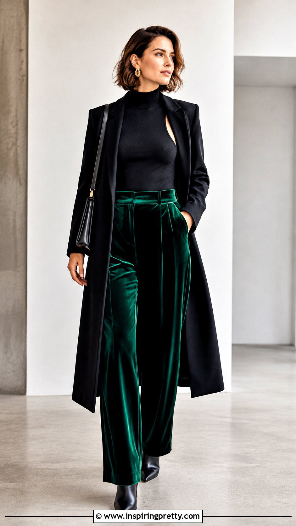 Sleeveless Mock Neck Top With Velvet Pants - 25 tops for velvet pants