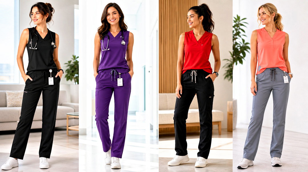 20 Sleeveless Scrub Top Outfit Ideas for Busy Healthcare Workdays