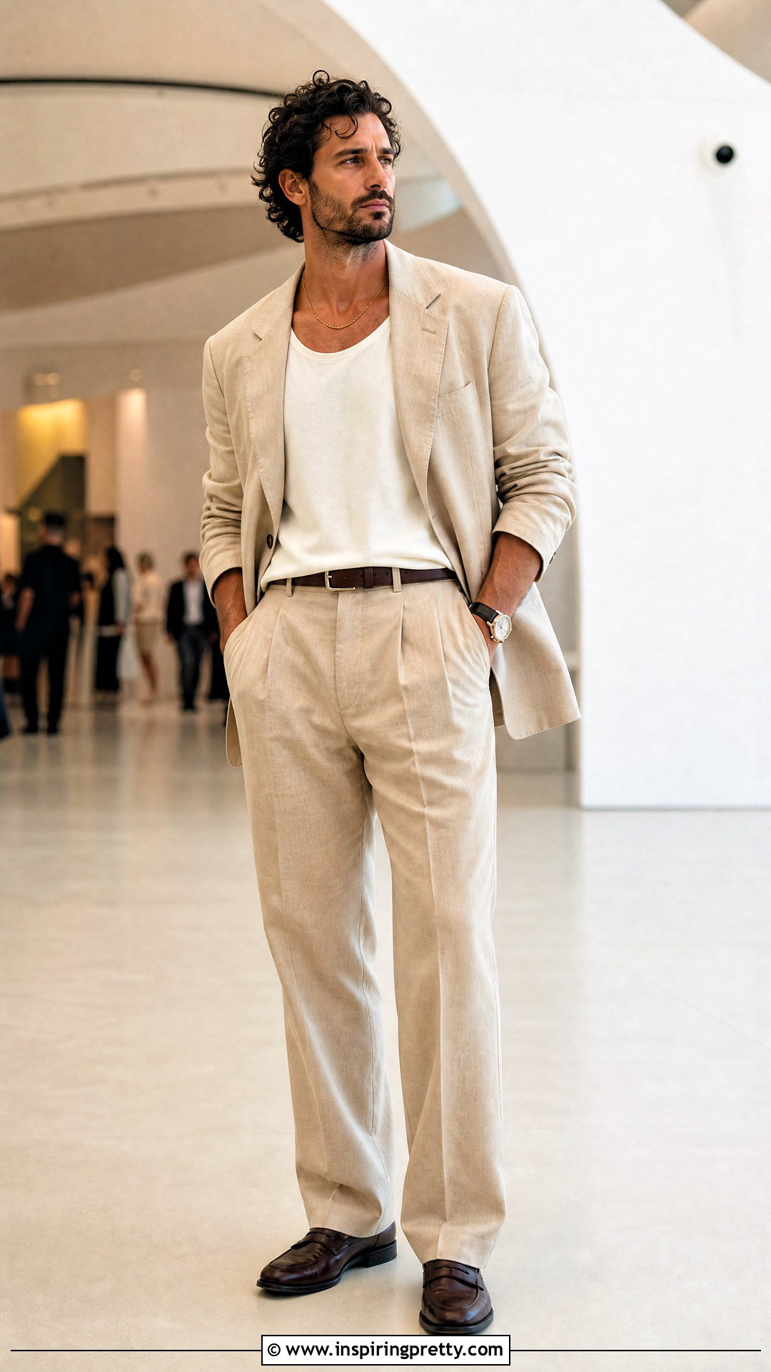 Sleeveless Top With Blazer And Trousers - 50 sleeveless top outfit men ideas