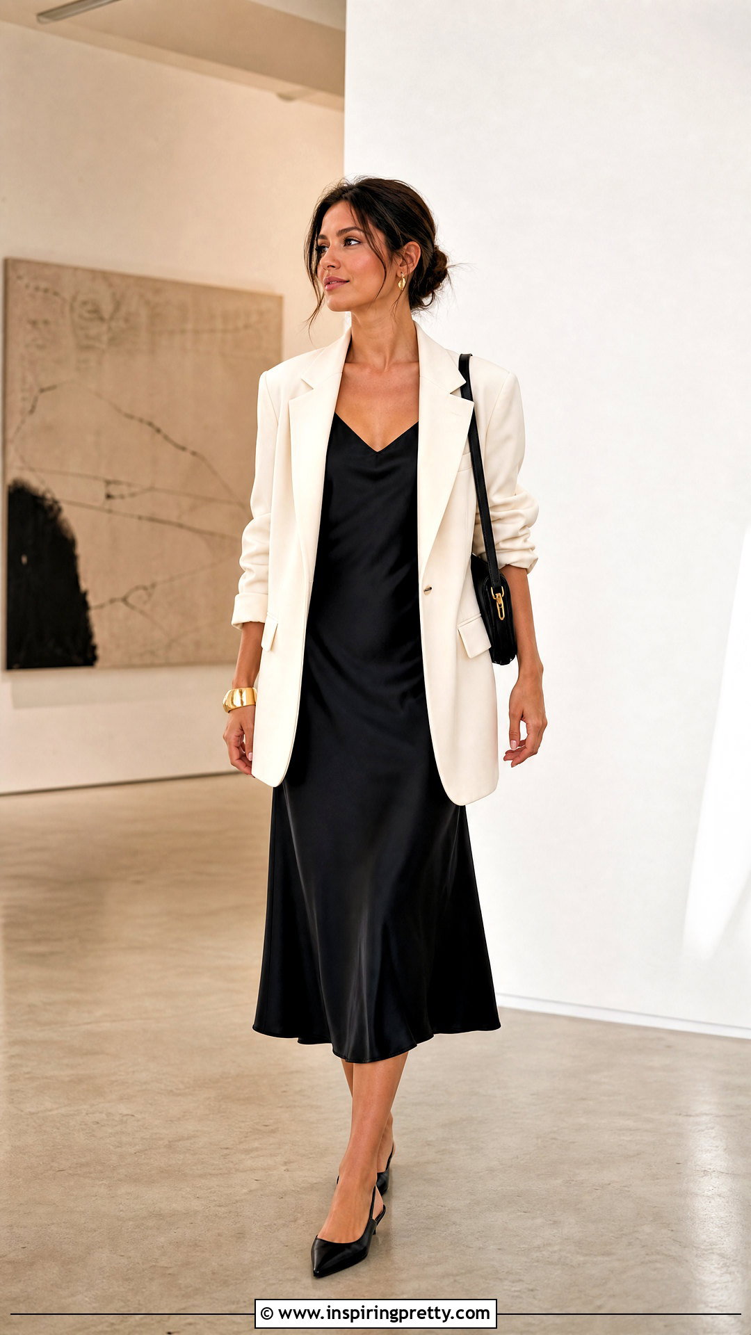 Slip Dress and Oversized Blazer Outfit - 50 top styles for ladies