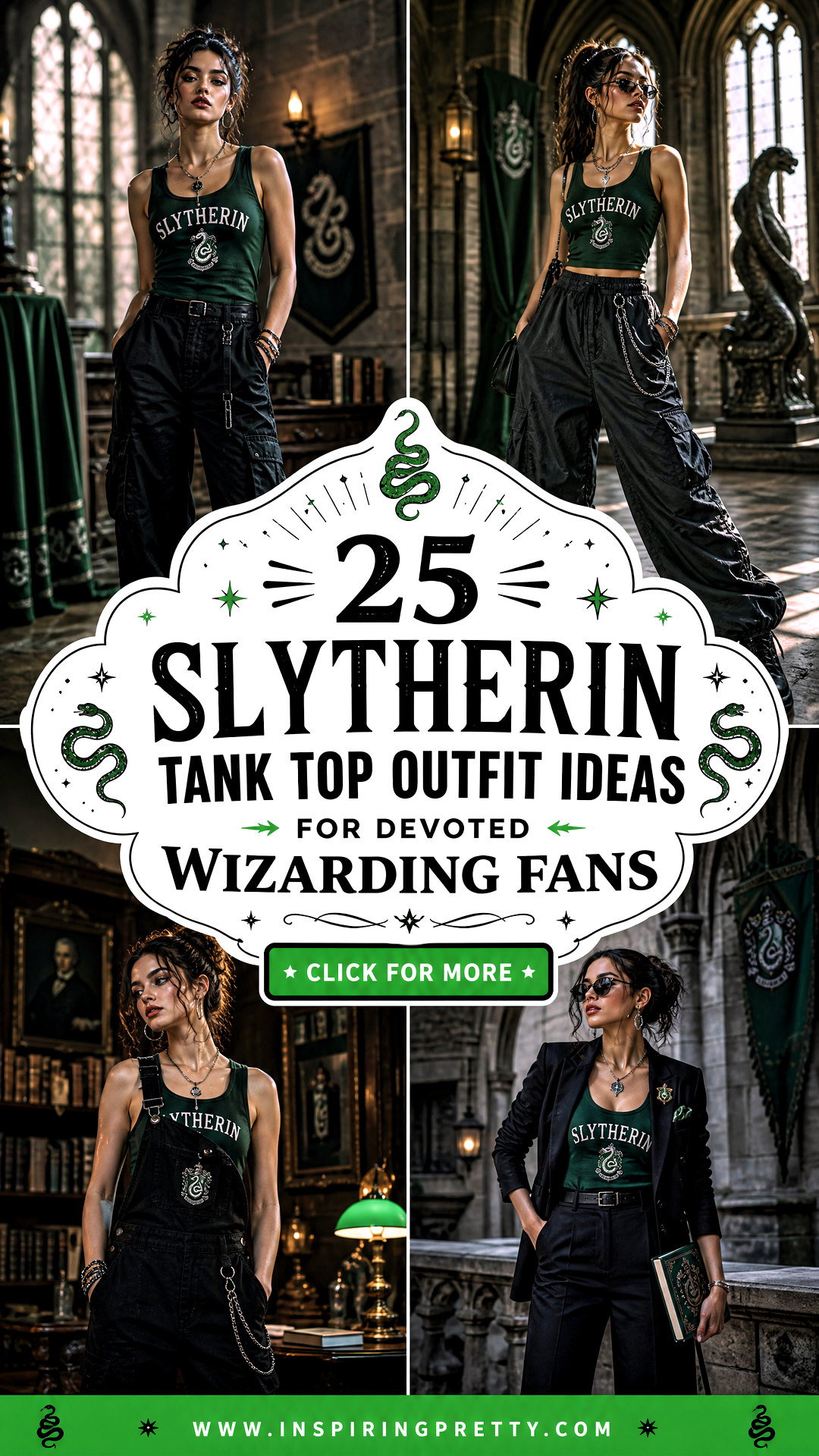 25 Slytherin Tank Top Outfit Ideas for Devoted Wizarding Fans - 25 Slytherin Tank Top Outfit Ideas for Devoted Wizarding Fans