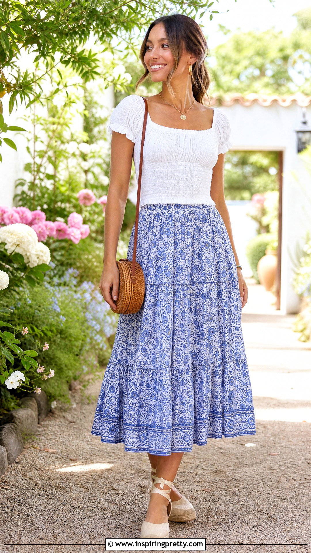 Smocked Top With Tiered Skirt - 50 beautiful top designs