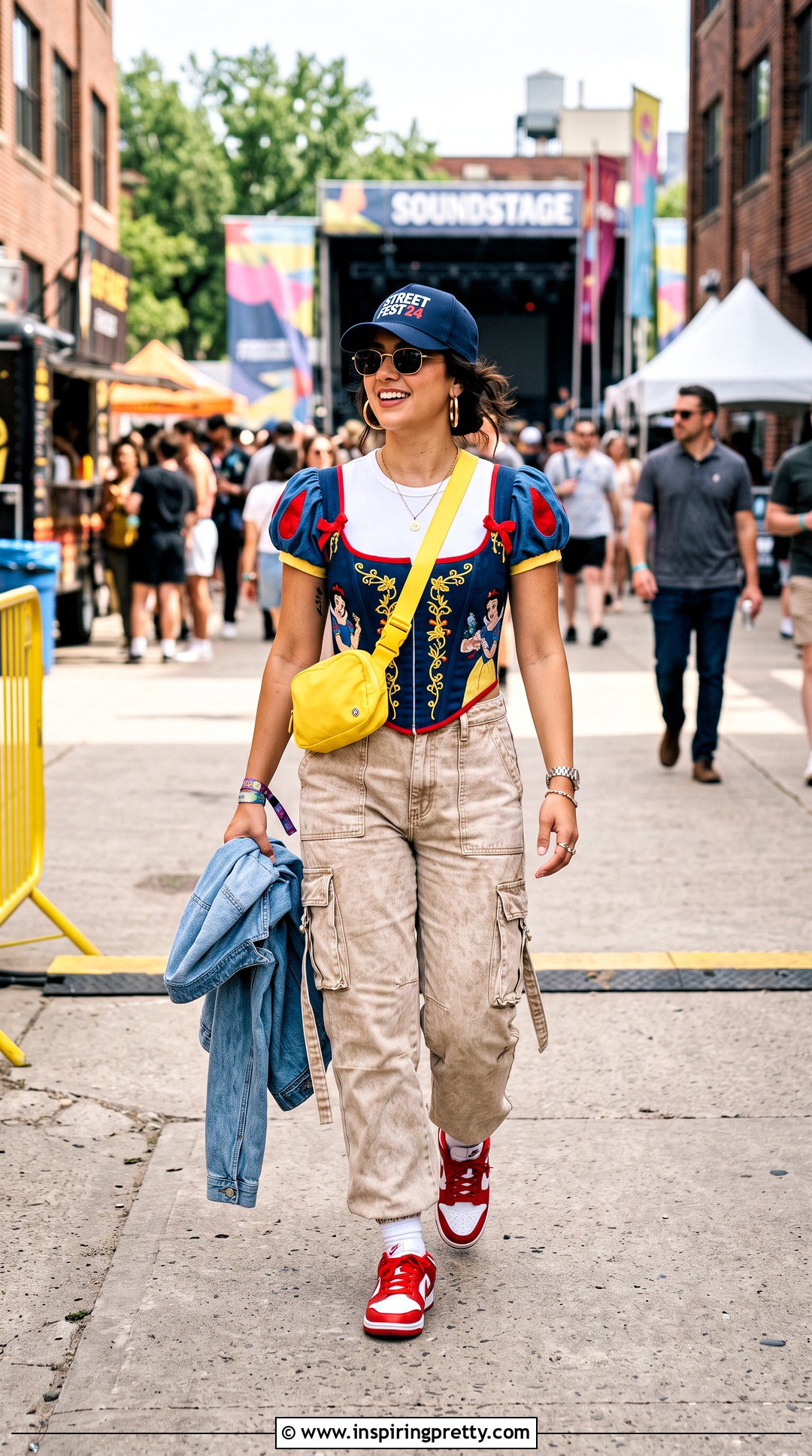 Snow White Corset Top With Cargo Pants - 20 Snow White Corset Top outfit ideas