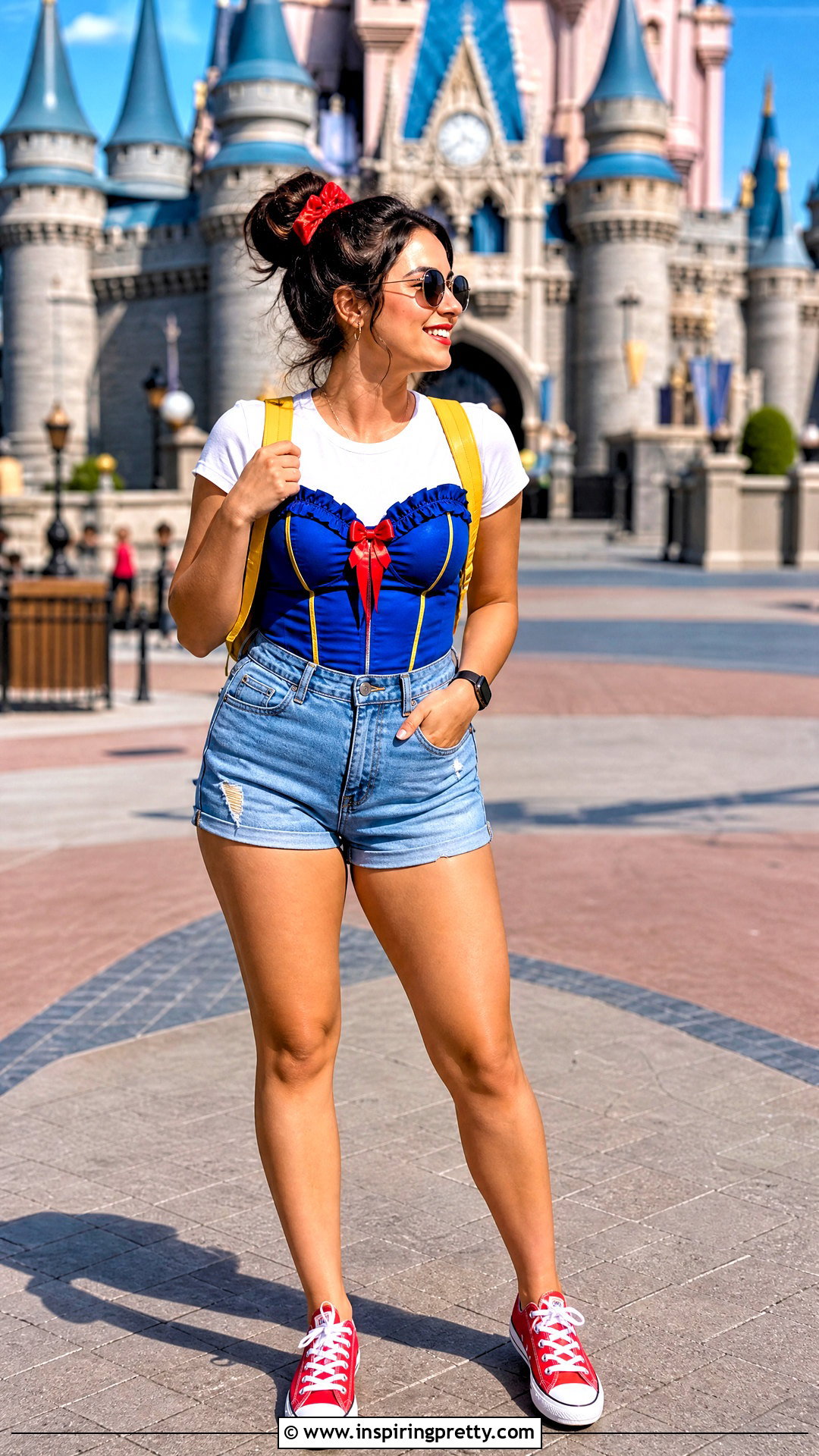 Snow White Corset Top With Denim Shorts - 20 Snow White Corset Top outfit ideas