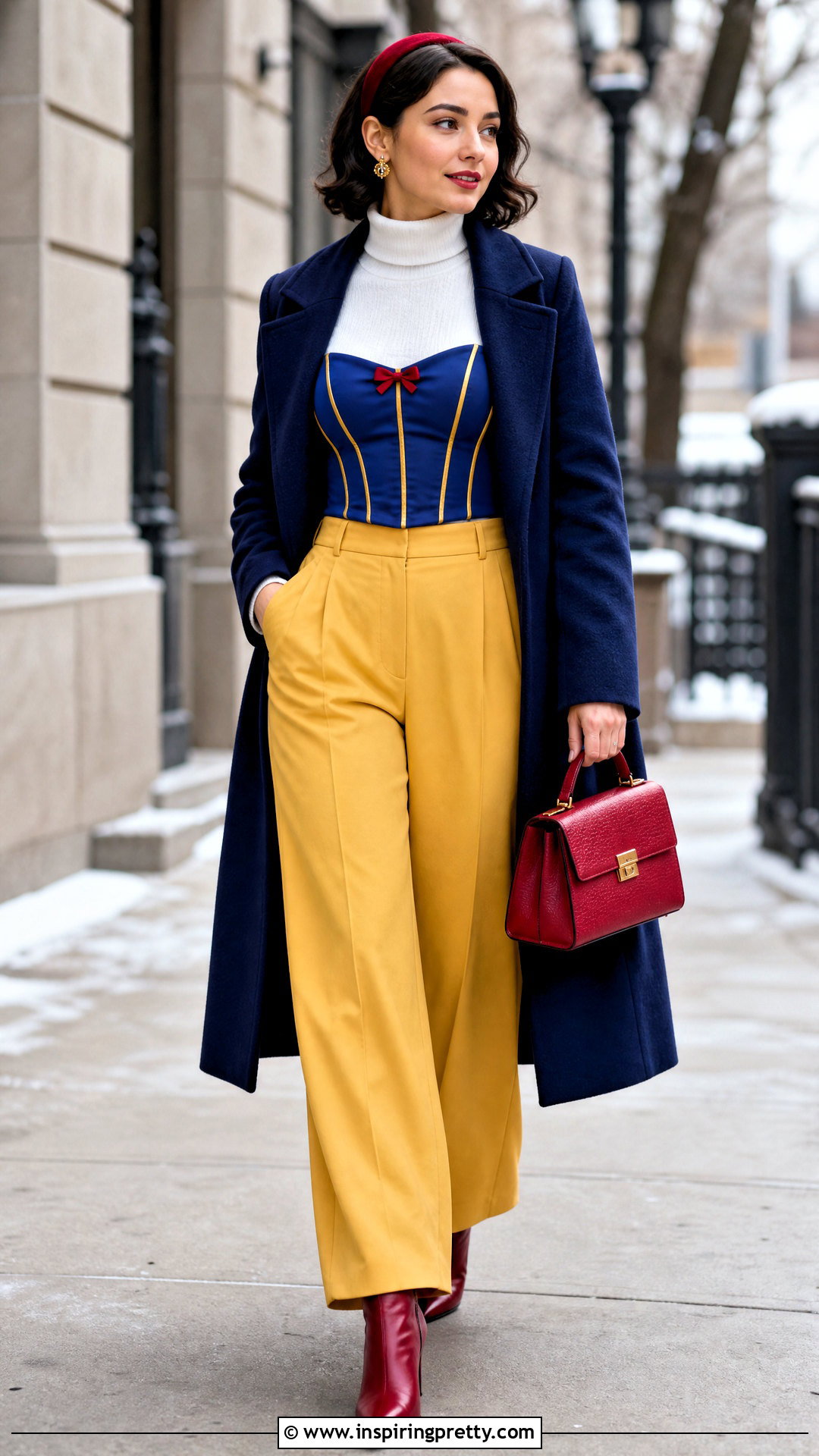 Snow White Corset Top With Turtleneck And Trousers - 20 Snow White Corset Top outfit ideas