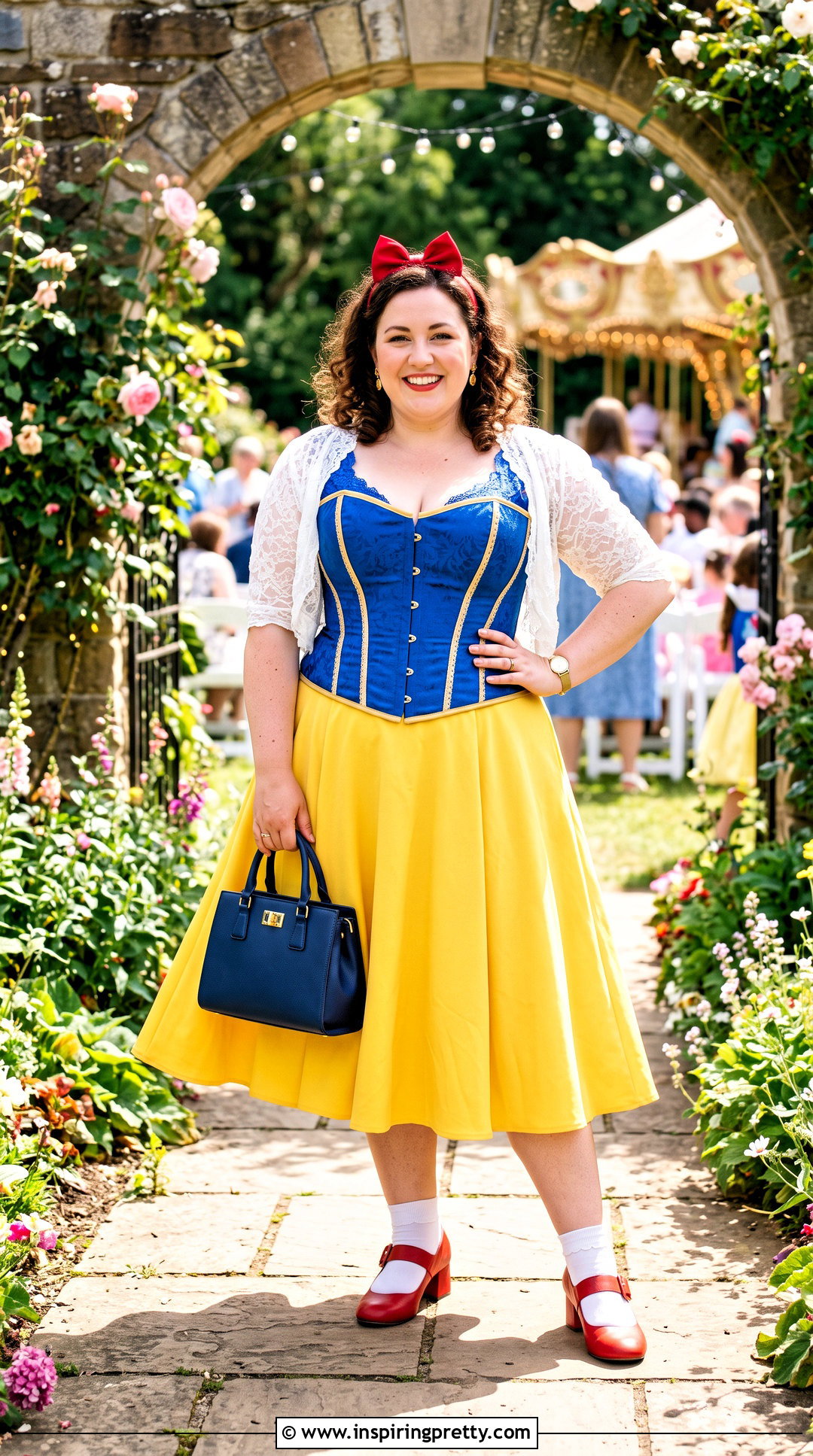 Snow White Corset Top With Yellow A Line Skirt - 20 Snow White Corset Top outfit ideas