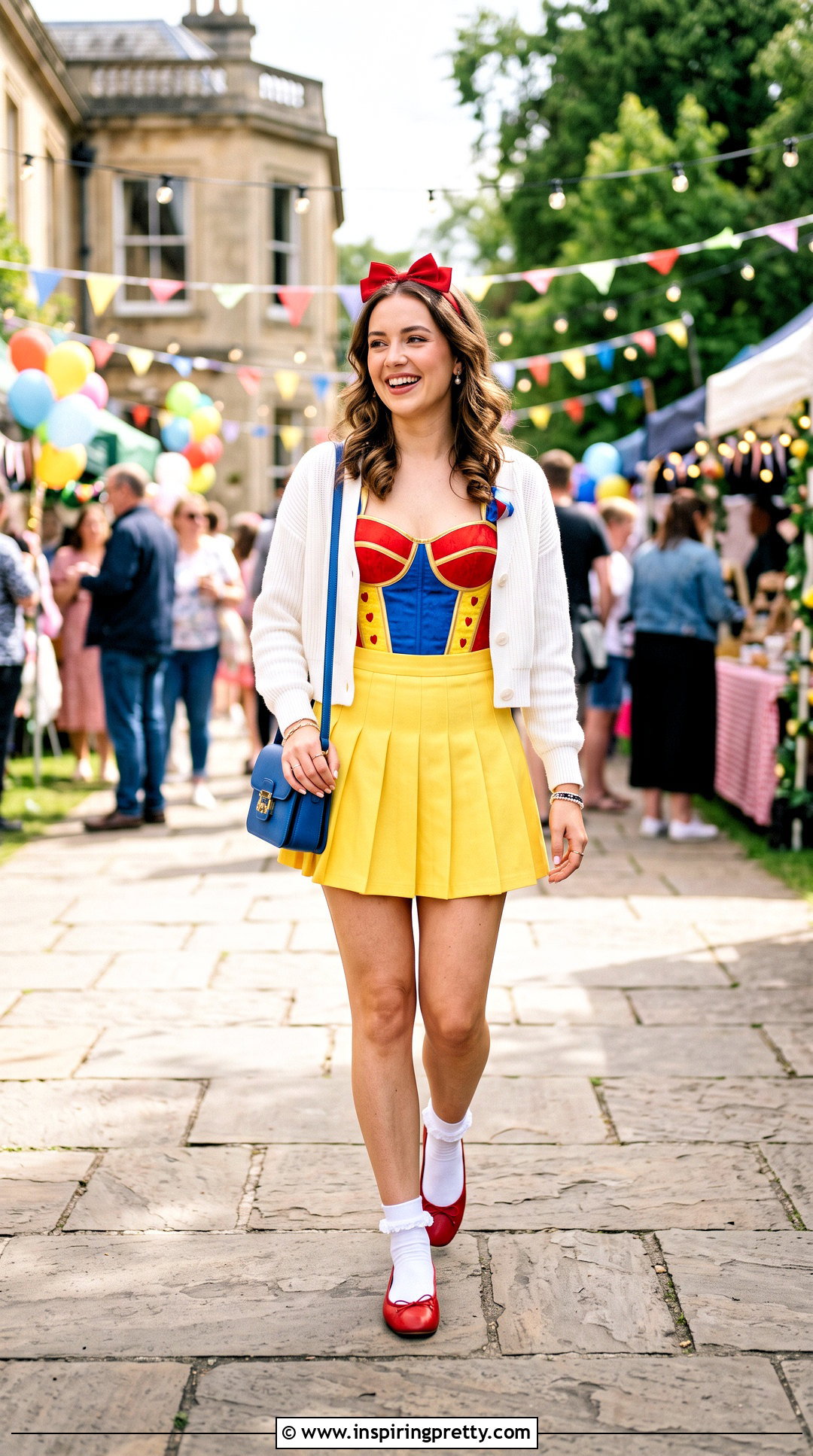 Snow White Corset Top With Yellow Mini Skirt - 20 Snow White Corset Top outfit ideas