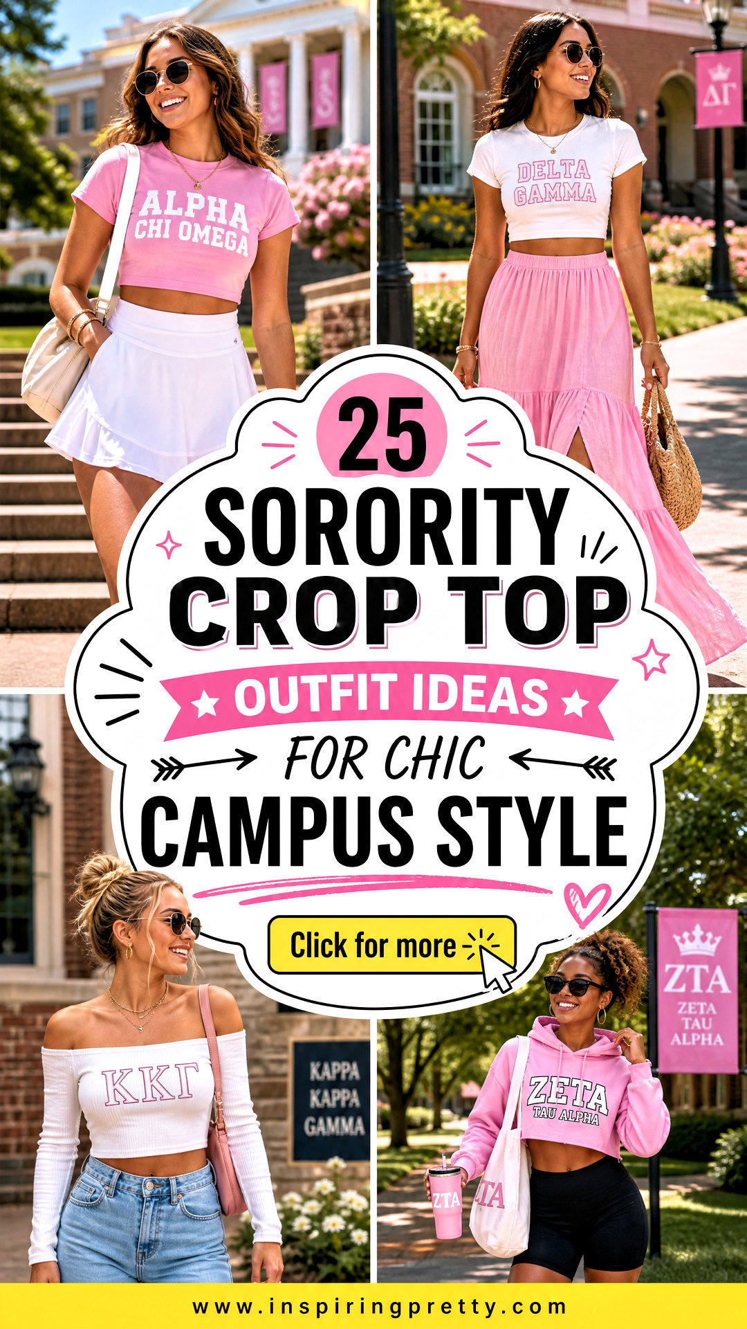 25 Sorority Crop Top Outfit Ideas for Chic Campus Style - 25 Sorority Crop Top Outfit Ideas for Chic Campus Style