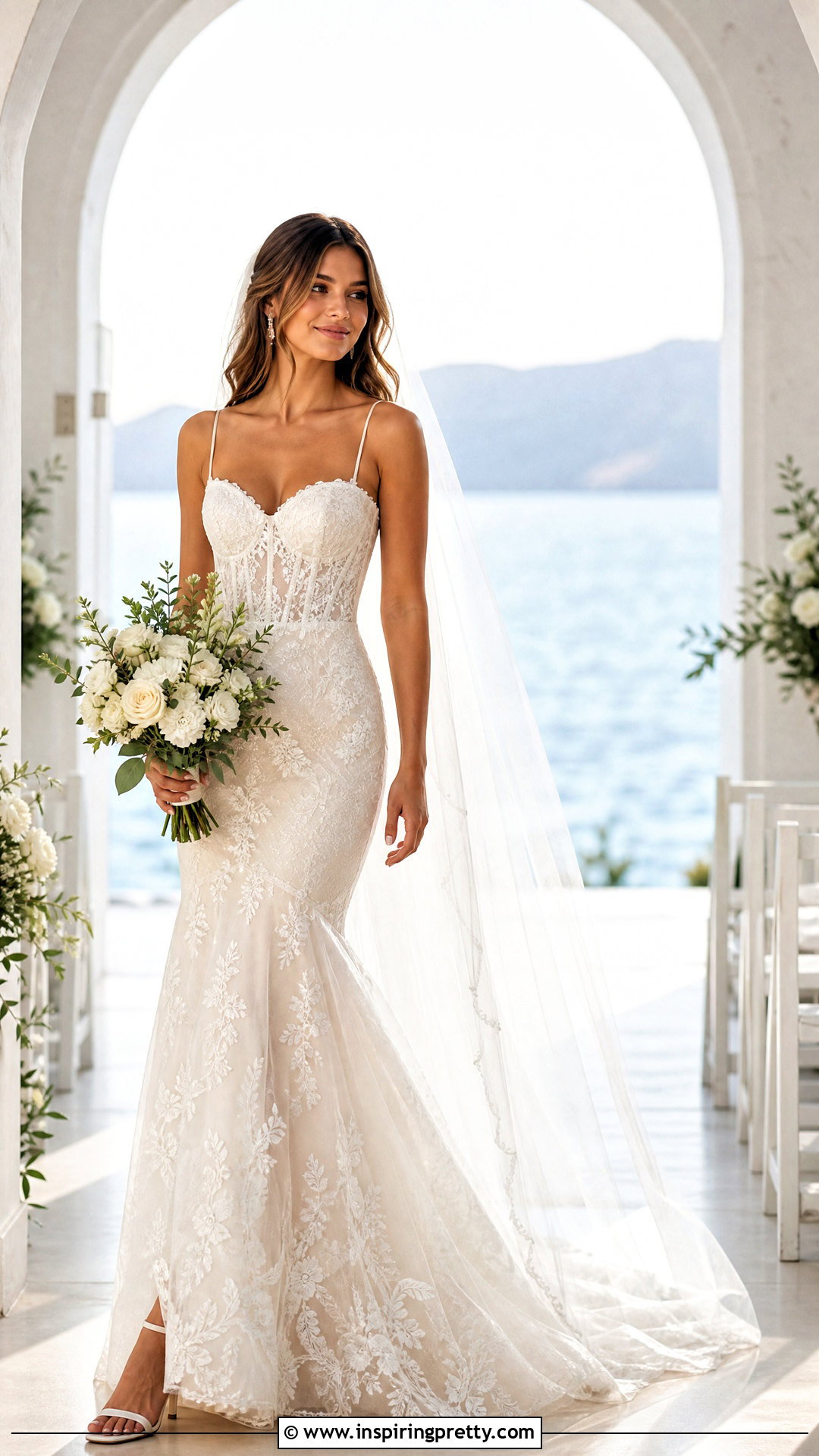 Spaghetti Strap Mermaid Wedding Dress With Corset Top - 25 Mermaid Wedding Dress With Corset Top outfit ideas