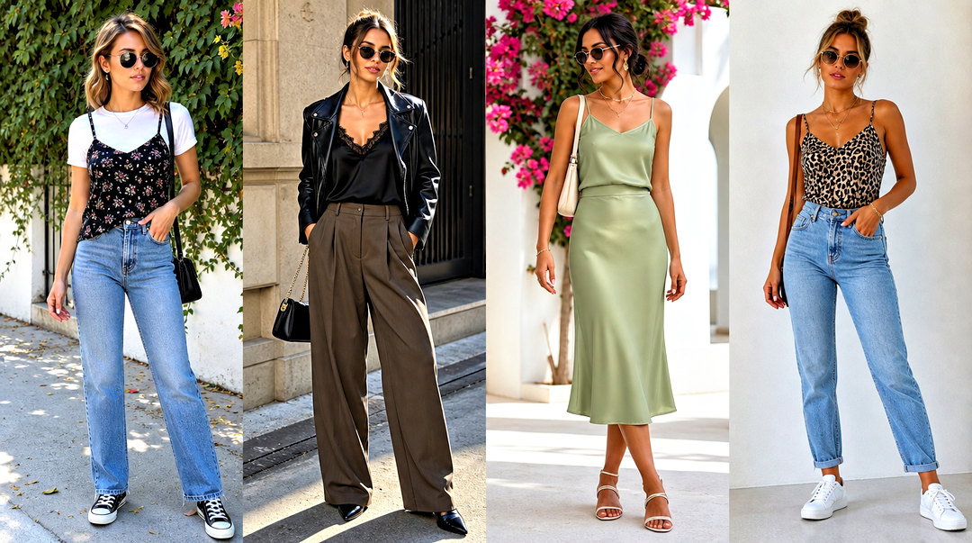 50 Spaghetti Top Outfit Ideas for Chic Day-to-Night Looks