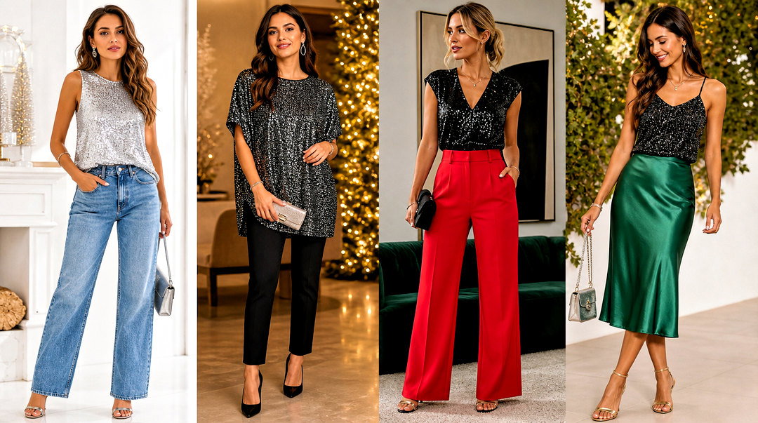 50 Sparkly Tops Outfit Ideas for Parties, Concerts, and Events