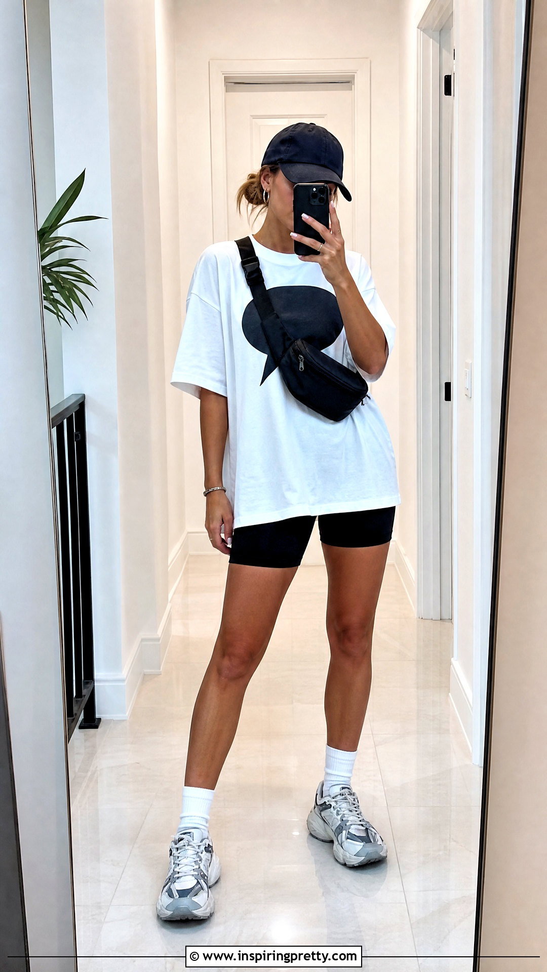 Speech Bubble Top With Biker Shorts - 20 Speech Bubble Top outfit ideas