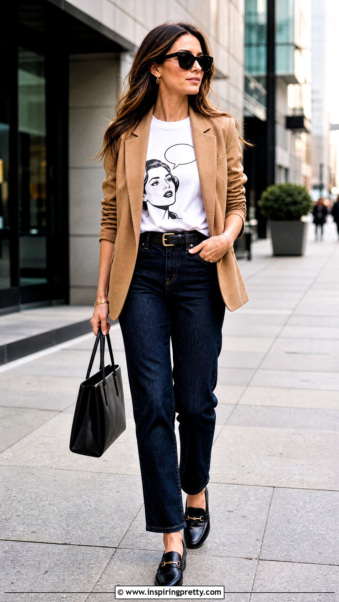 Speech Bubble Top With Blazer And Jeans - 20 Speech Bubble Top outfit ideas