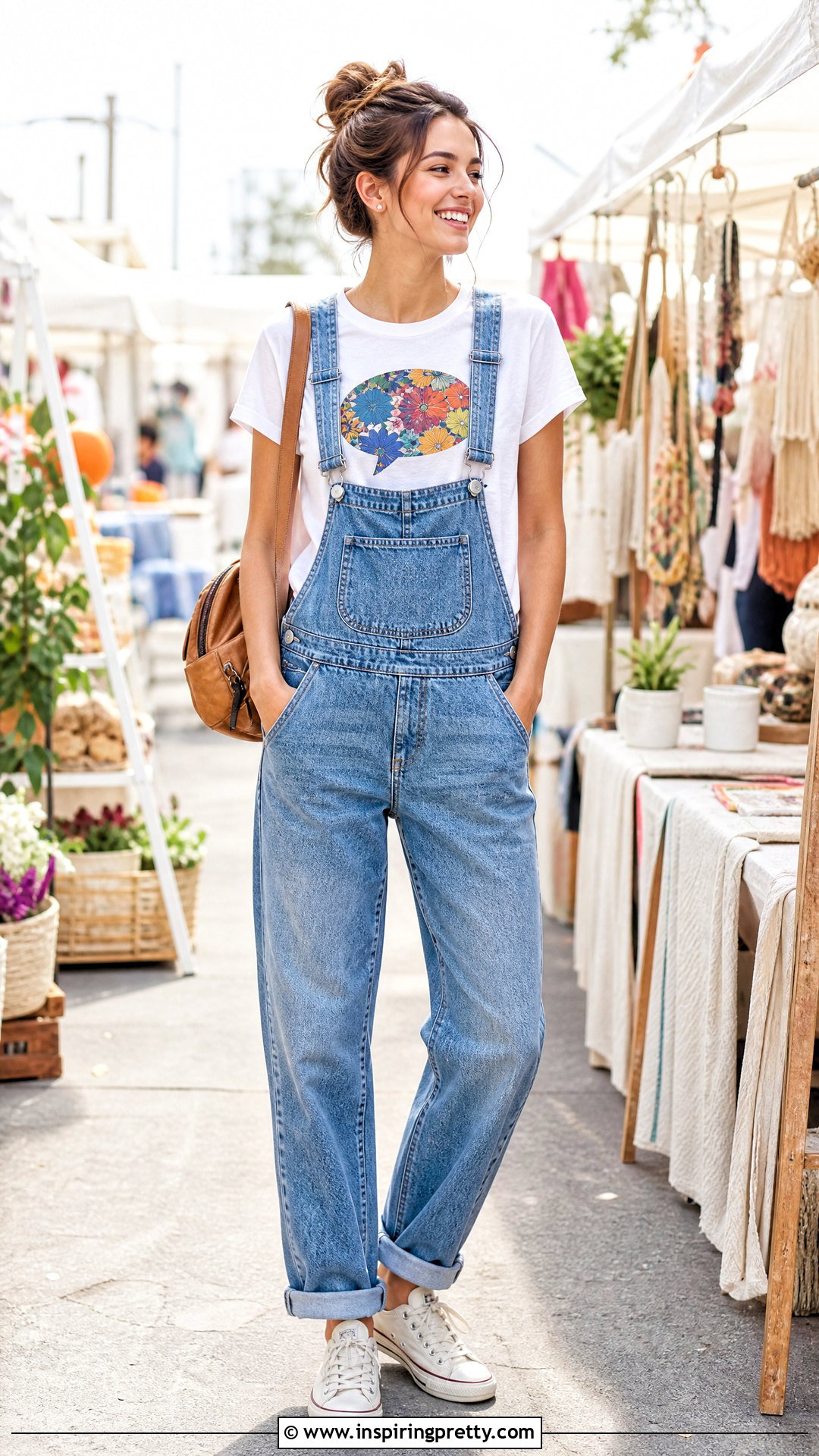 Speech Bubble Top With Overalls - 20 Speech Bubble Top outfit ideas
