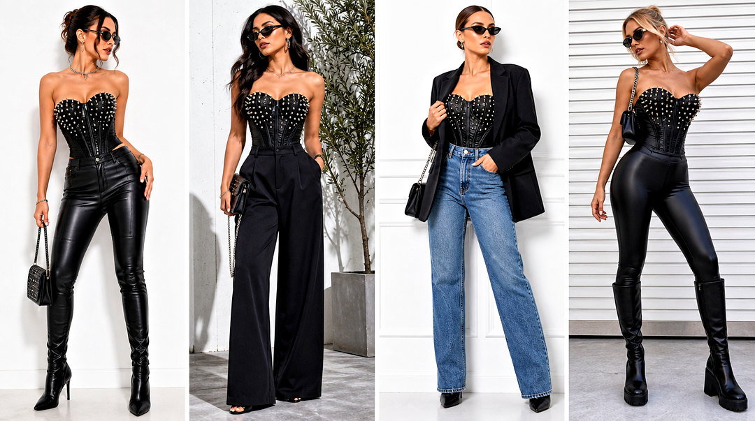 25 Spiked Corset Top Outfit Ideas for Bold Night-Out Style