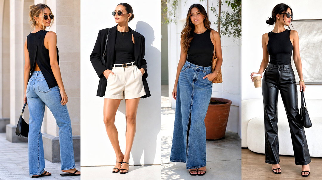 20 Split Back Tank Top Outfit Ideas for Breezy Summer Style