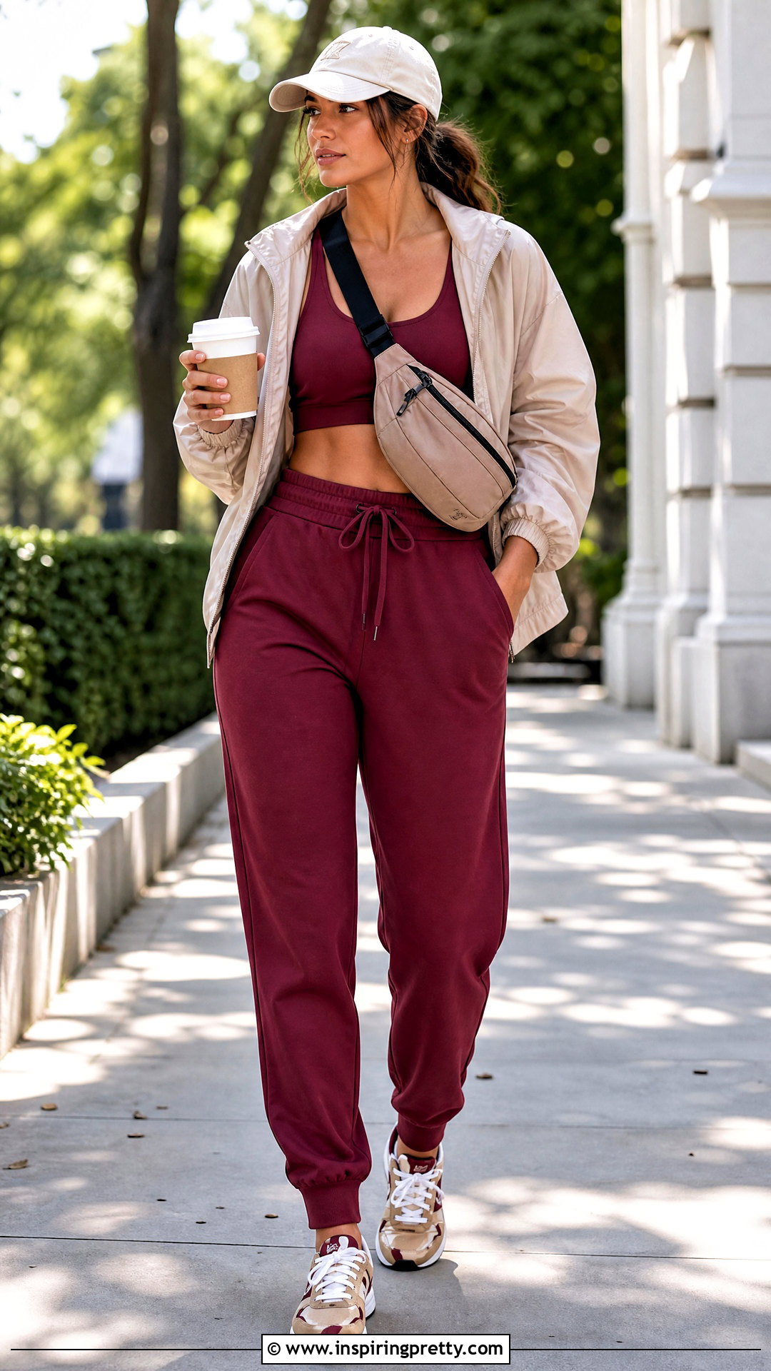 Sports Crop Top With Joggers - 50 outfits crop tops