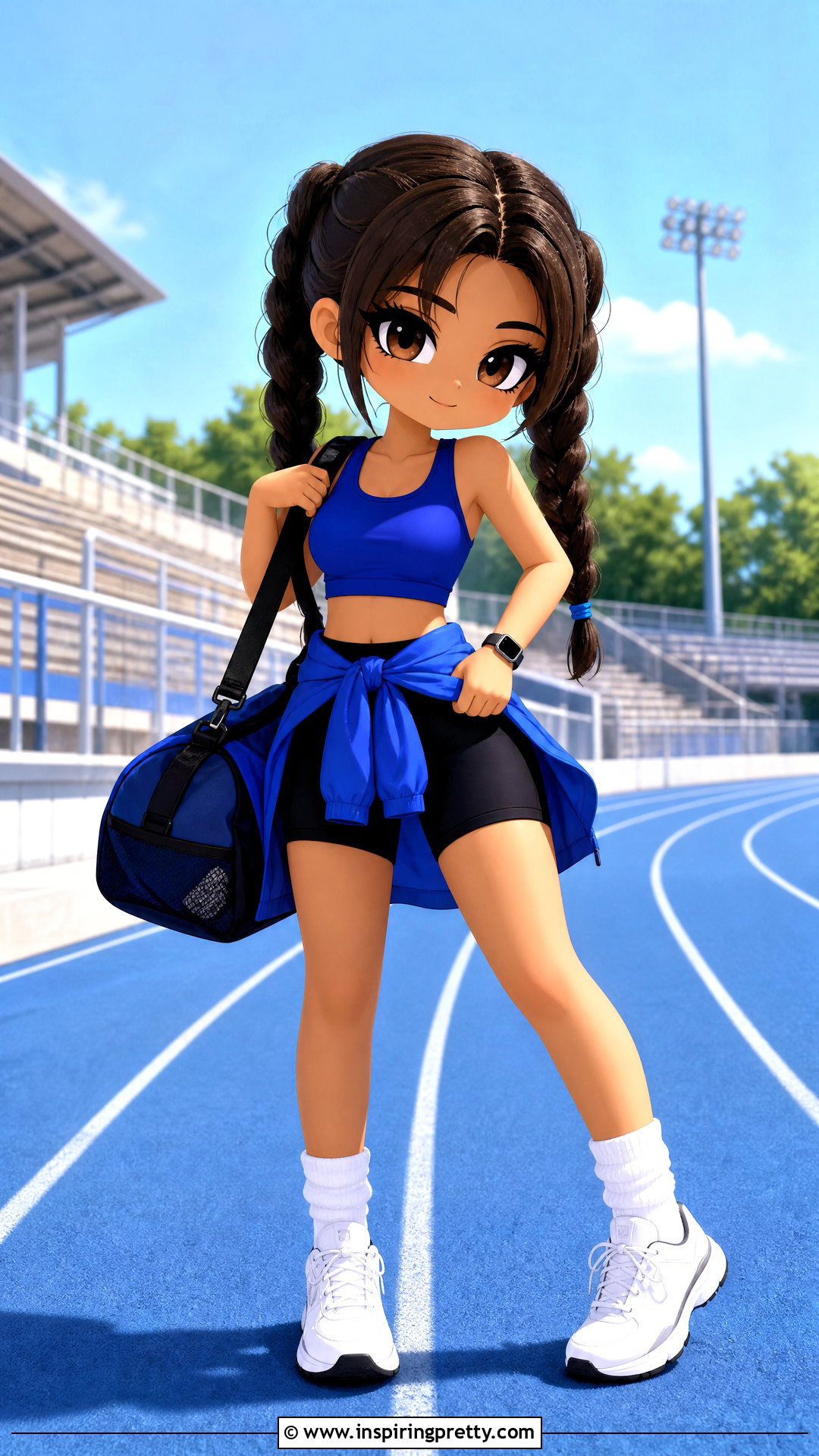 Sporty Crop Top And Biker Shorts Outfit - 25 gacha life crop top outfit ideas