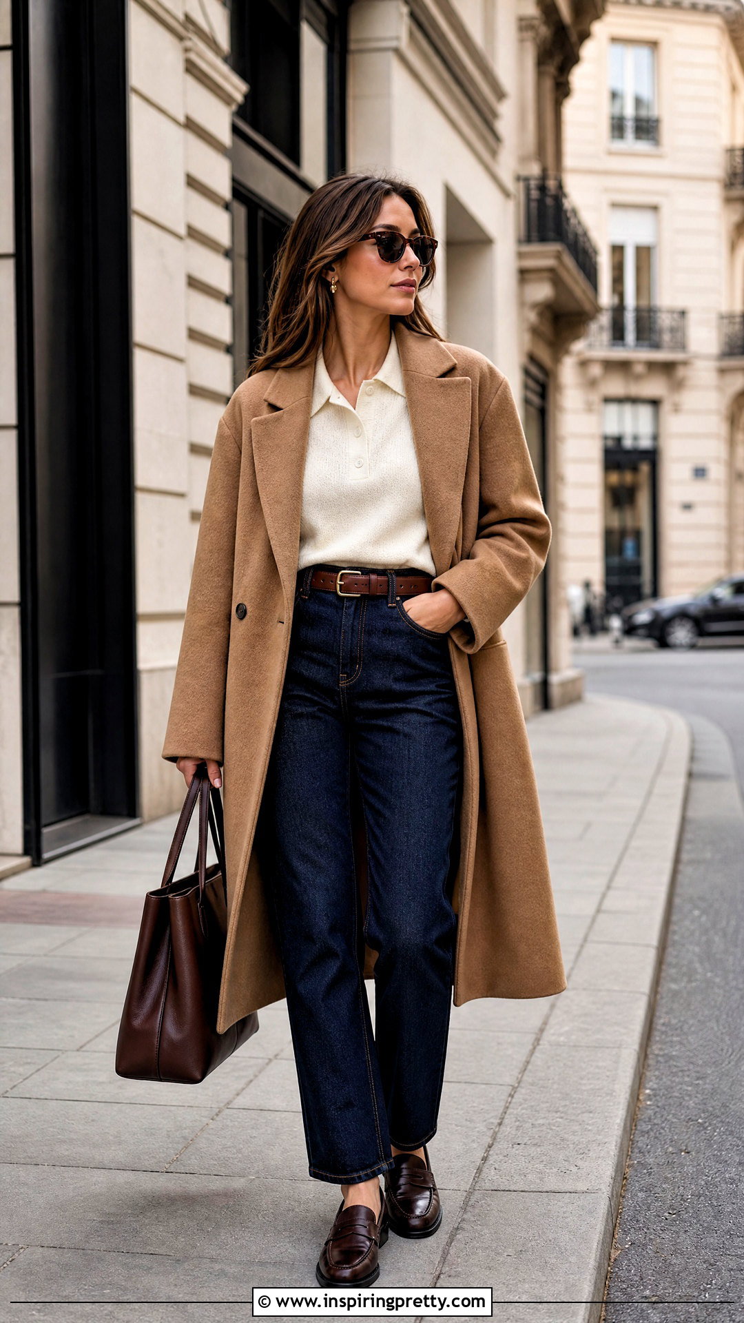Sporty and Rich Knit Polo With Dark Jeans - 20 sporty and rich tops outfit ideas