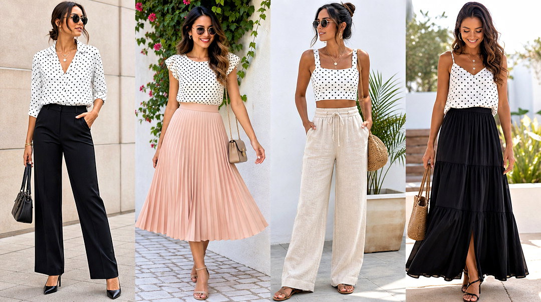 25 Spotted Tops Outfit Ideas for Playful Everyday Style