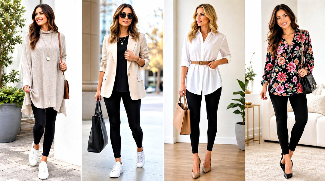 20 Spring Tops to Wear With Leggings for Easy Everyday Style