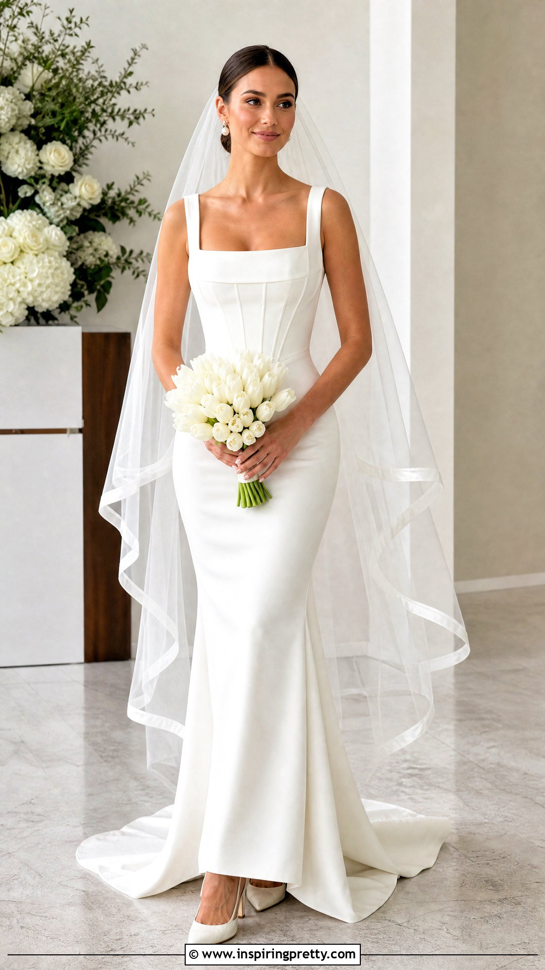 Square Neck Corset Top Mermaid Wedding Dress - 20 corset top mermaid wedding dress outfit ideas