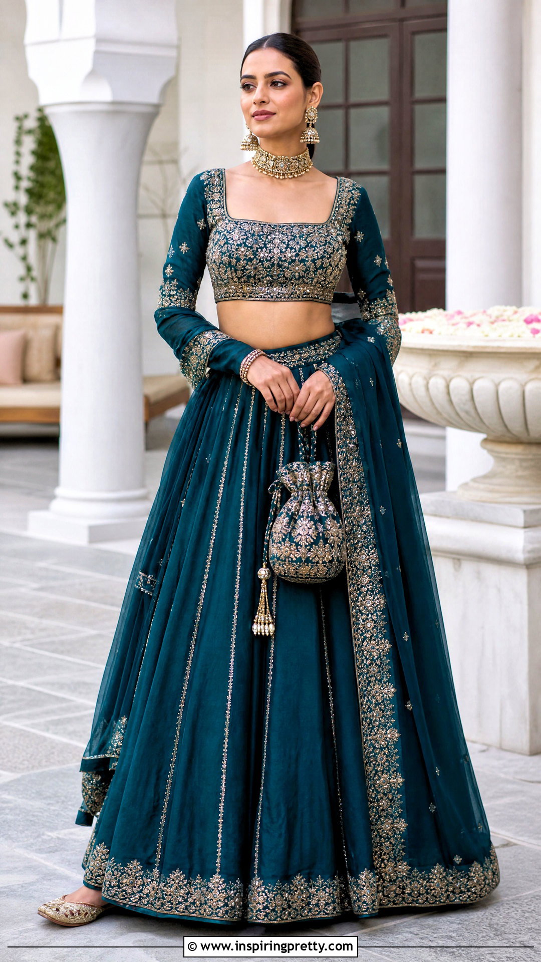 Square Neck Crop Top Lehenga - 50 lehenga blouse designs crop tops outfit ideas