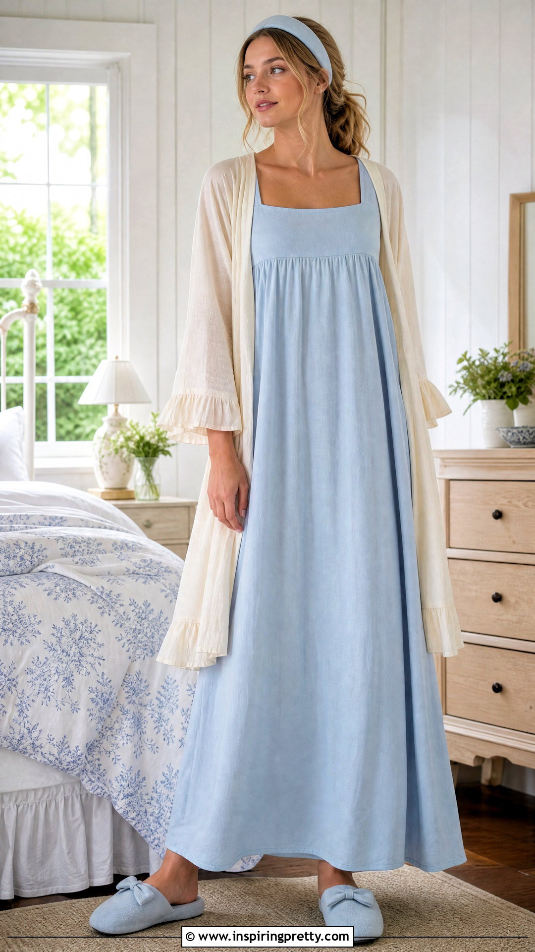 Square Neck Tank Top Nightgown With Cropped Robe - 25 Tank Top Nightgown ideas