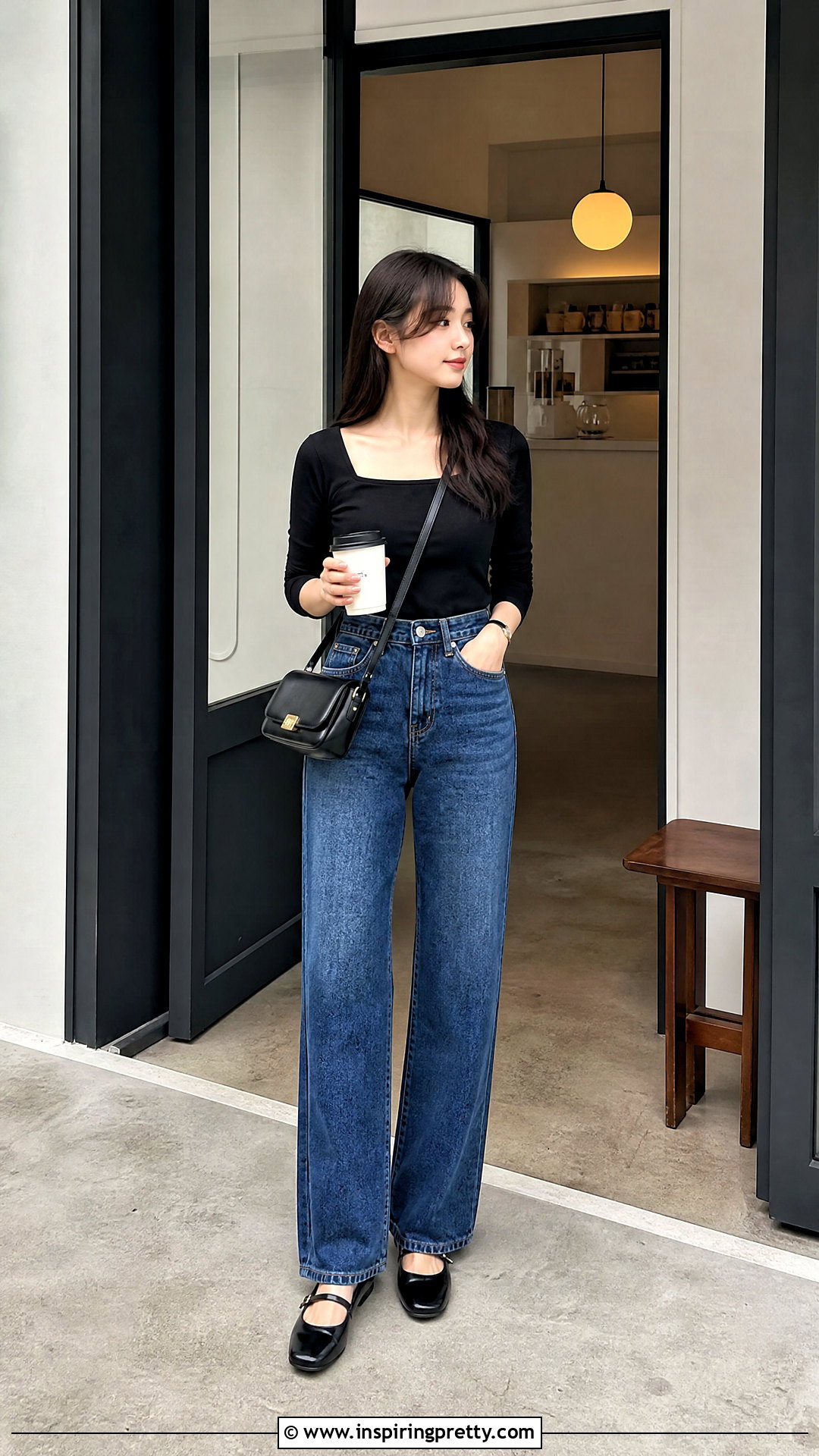 Square Neck Top Outfit - 50 korean tops for women