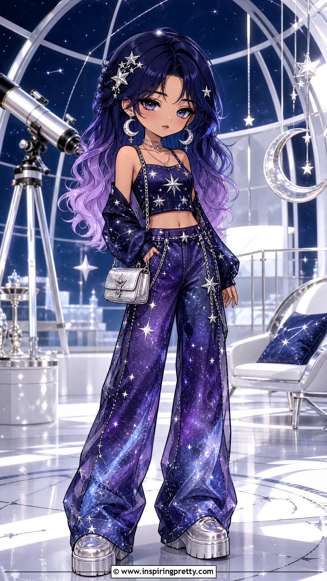Star Crop Top And Galaxy Pants Outfit - 25 gacha life crop top outfit ideas