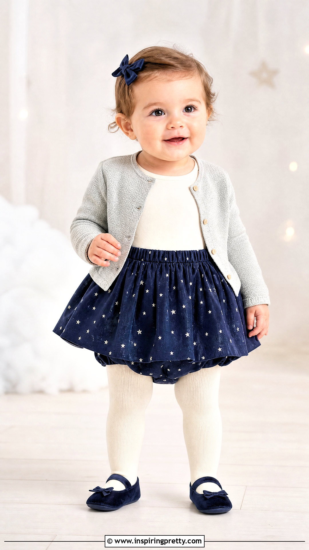 Star Print Baby Skirt Top Set - 50 baby skirt top designs