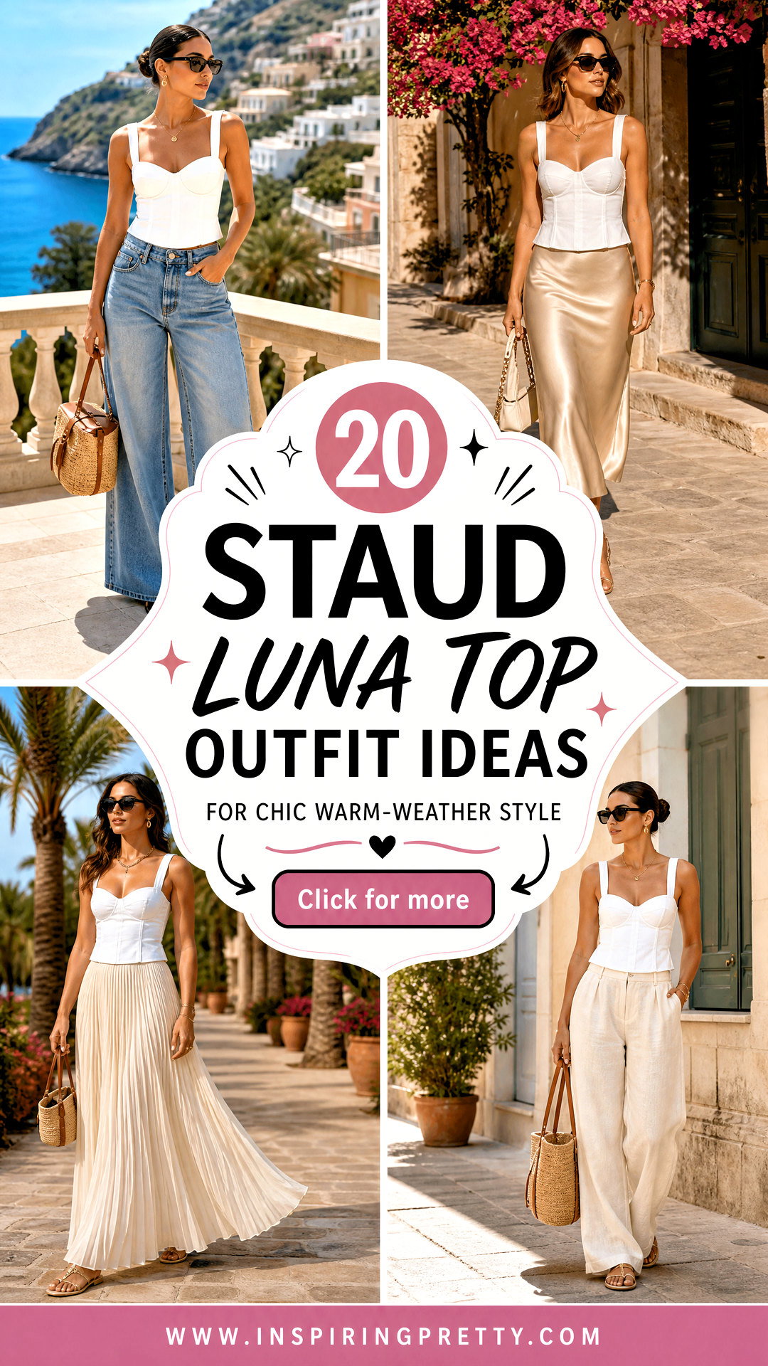 20 Staud Luna Top Outfit Ideas for Chic Warm-Weather Style - 20 Staud Luna Top Outfit Ideas for Chic Warm-Weather Style