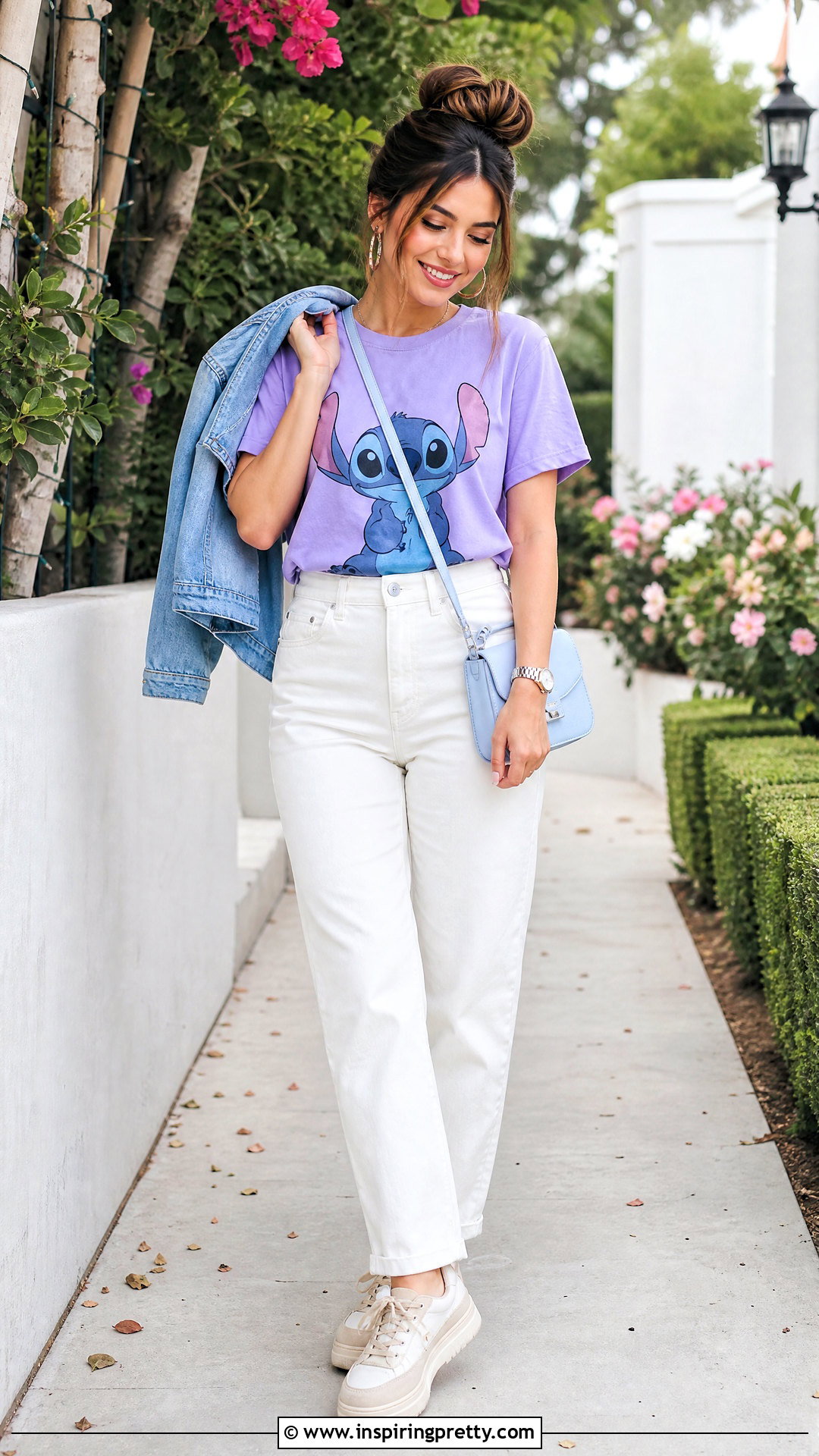 Stitch T Shirt With White Jeans - 20 Cute Stitch T-Shirts & Tank Tops outfit ideas