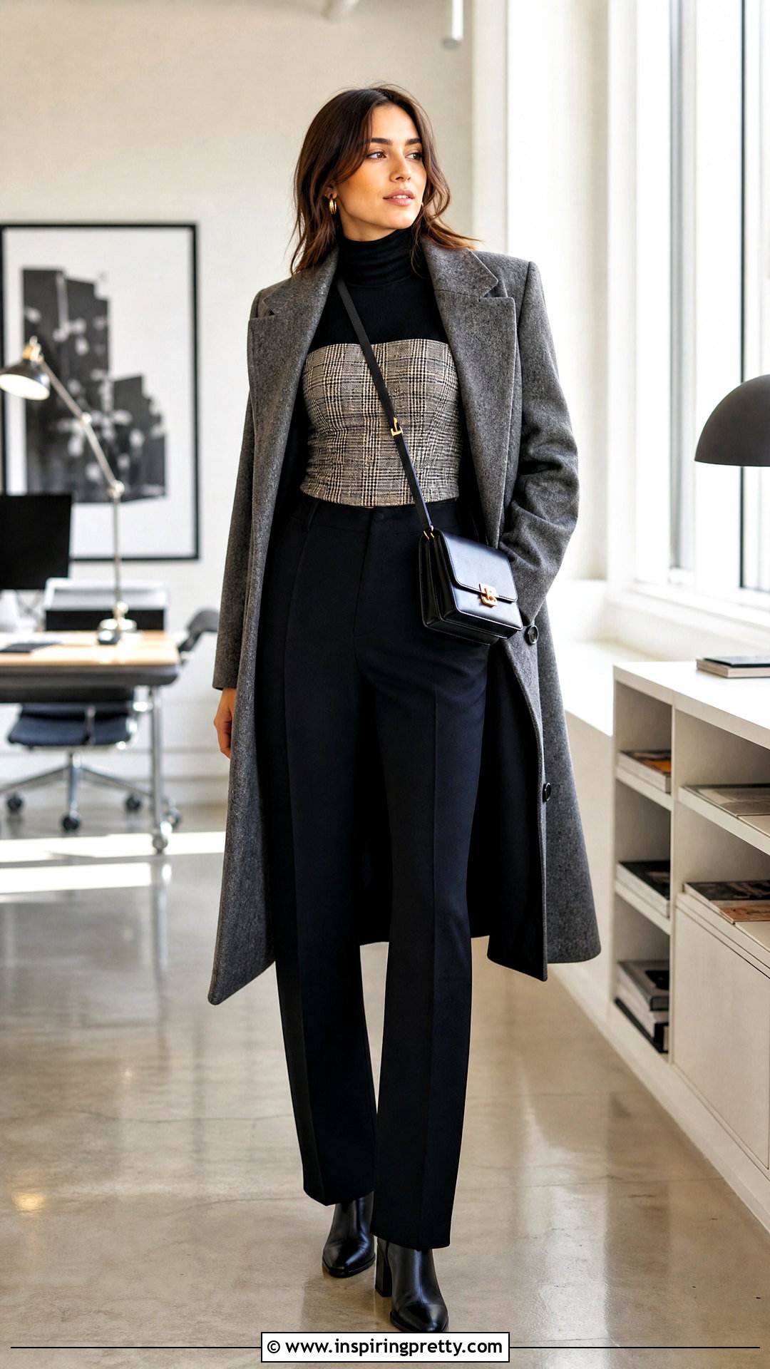 Strap Top Over A Fitted Turtleneck - 50 strap top outfit ideas