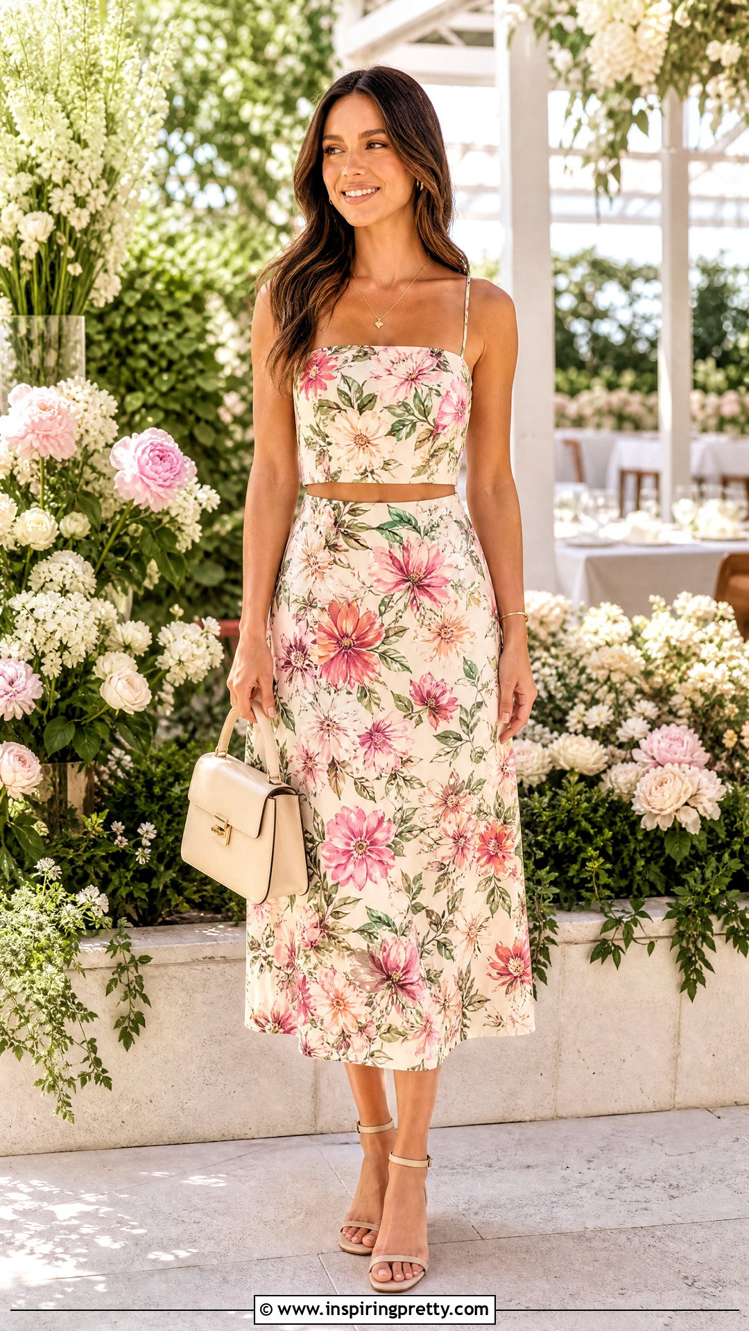 Strap Top With Matching Skirt Set - 50 strap top outfit ideas