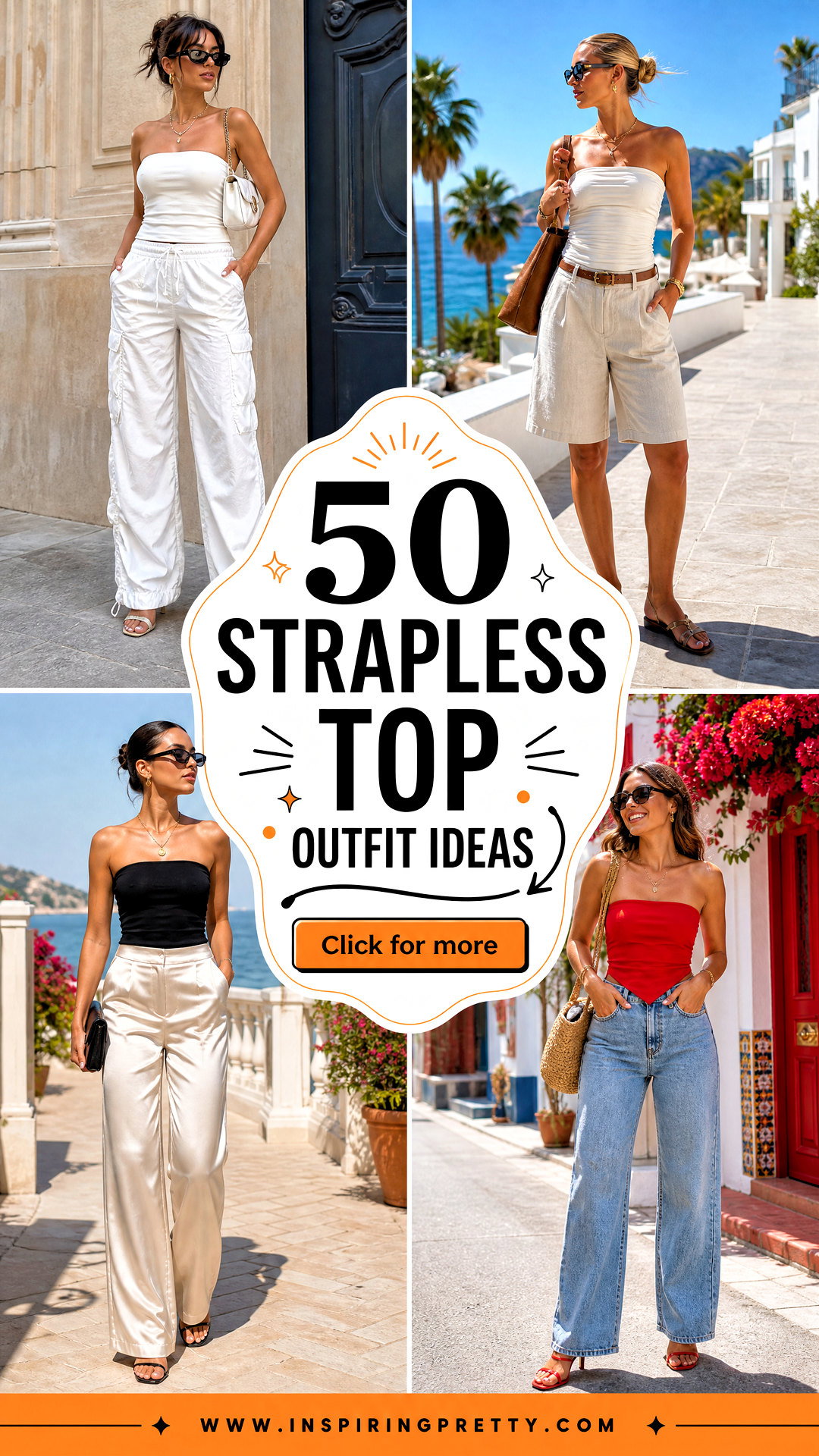 50 Strapless Top Outfit Ideas for Confident Summer Style - 50 Strapless Top Outfit Ideas for Confident Summer Style