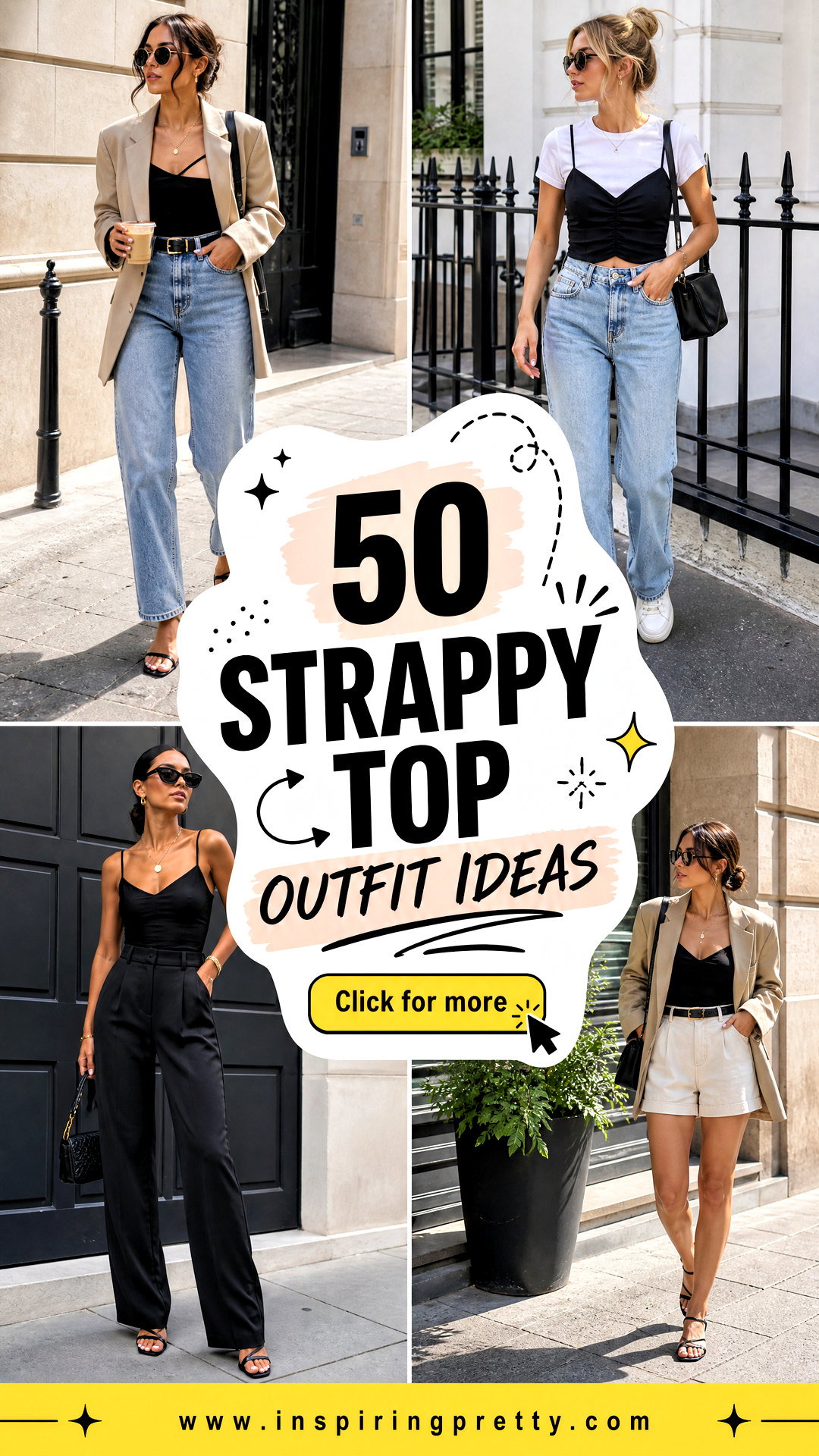 50 Strappy Top Outfit Ideas for Effortless Summer Style - 50 Strappy Top Outfit Ideas for Effortless Summer Style