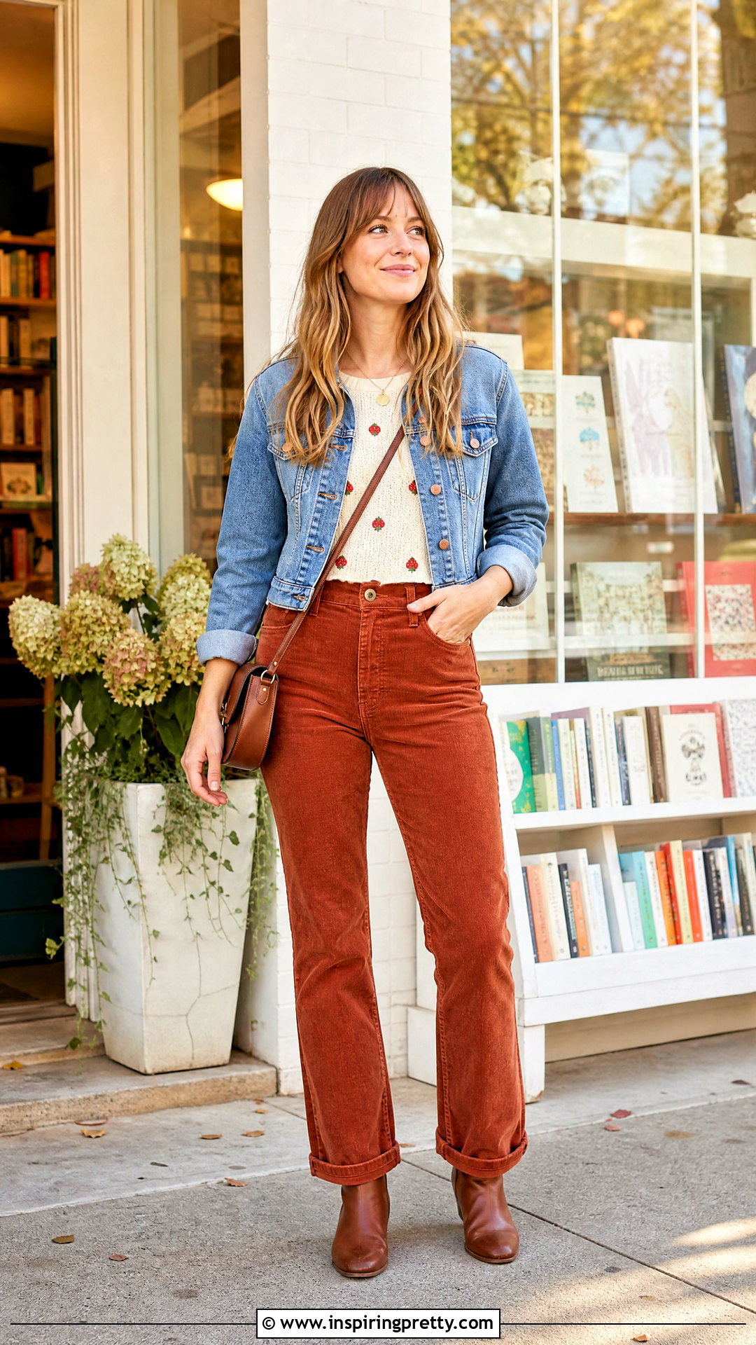 Strawberry Knit Top With Corduroy Pants - 20 Urban Outfitters Strawberry Tops