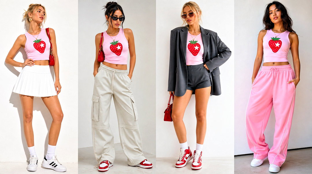 25 Strawberry Rock Tank Top Outfit Ideas for Edgy Style