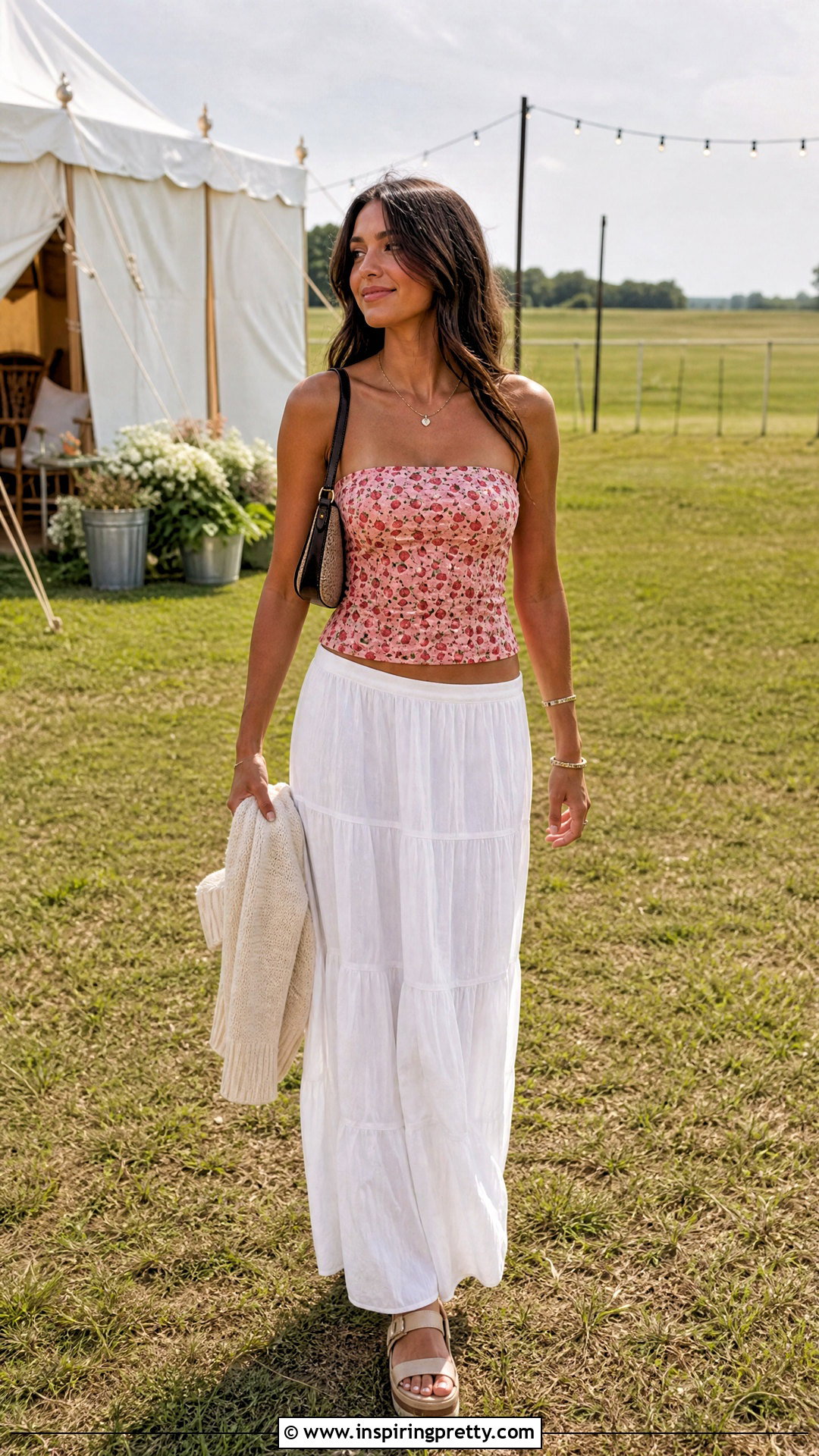 Strawberry Tube Top With Maxi Skirt - 20 Urban Outfitters Strawberry Tops