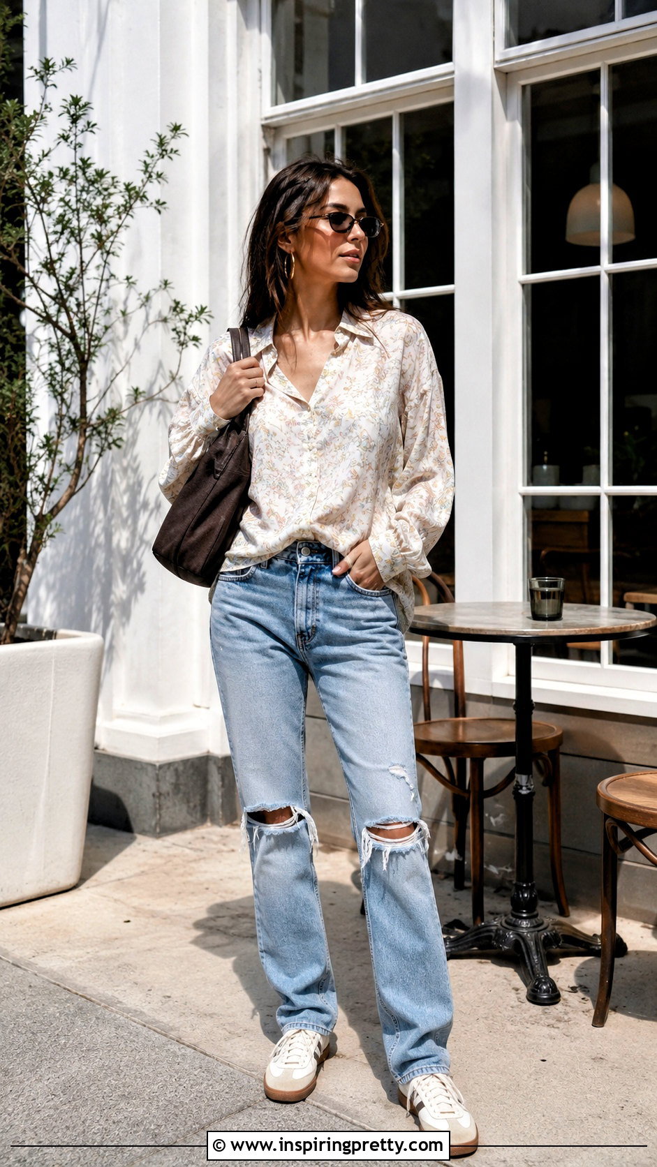 Streetwear Society Blouse With Distressed Jeans - 20 Streetwear Society Tops outfit ideas