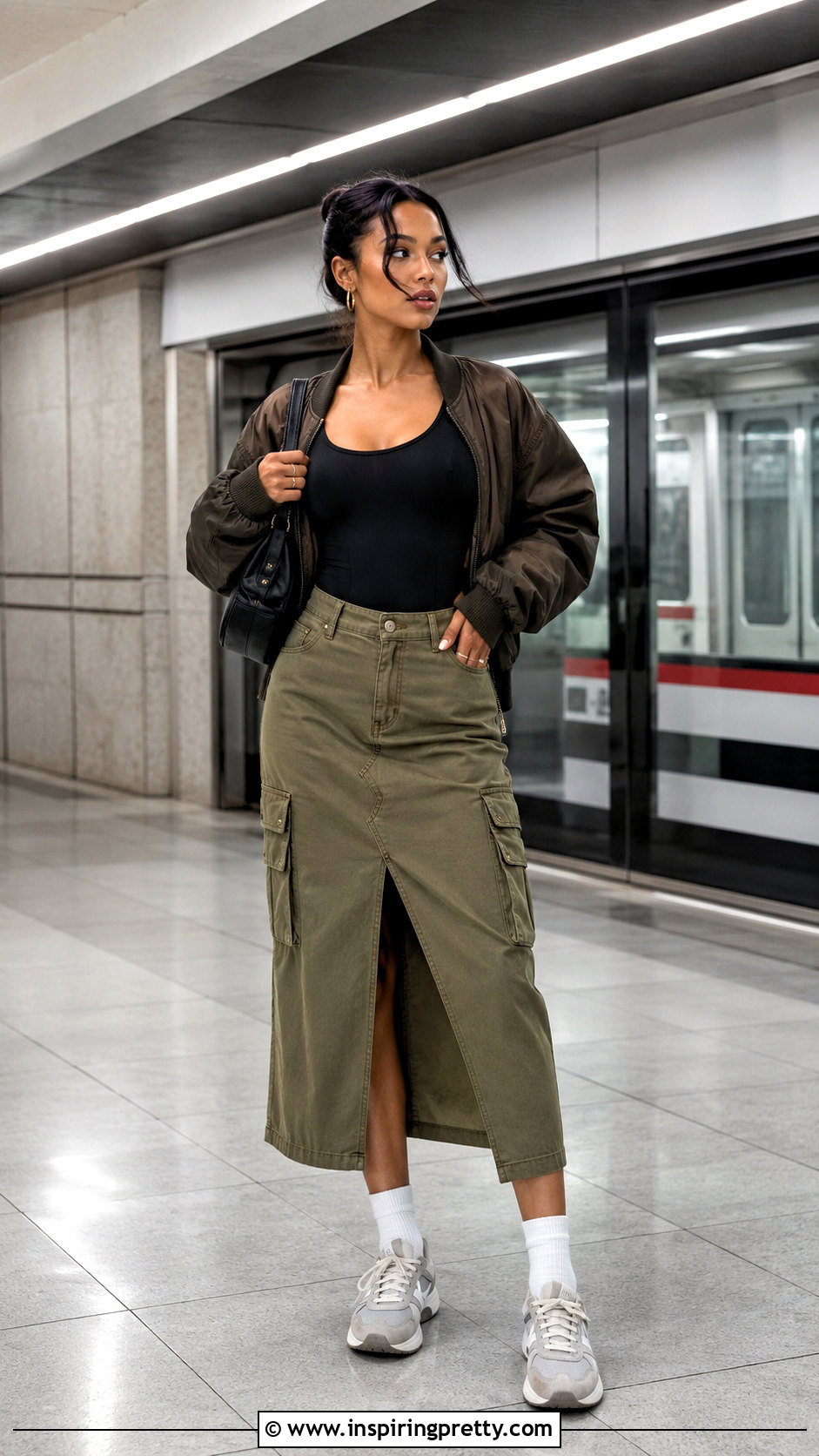 Streetwear Society Bodysuit With Cargo Skirt - 20 Streetwear Society Tops outfit ideas